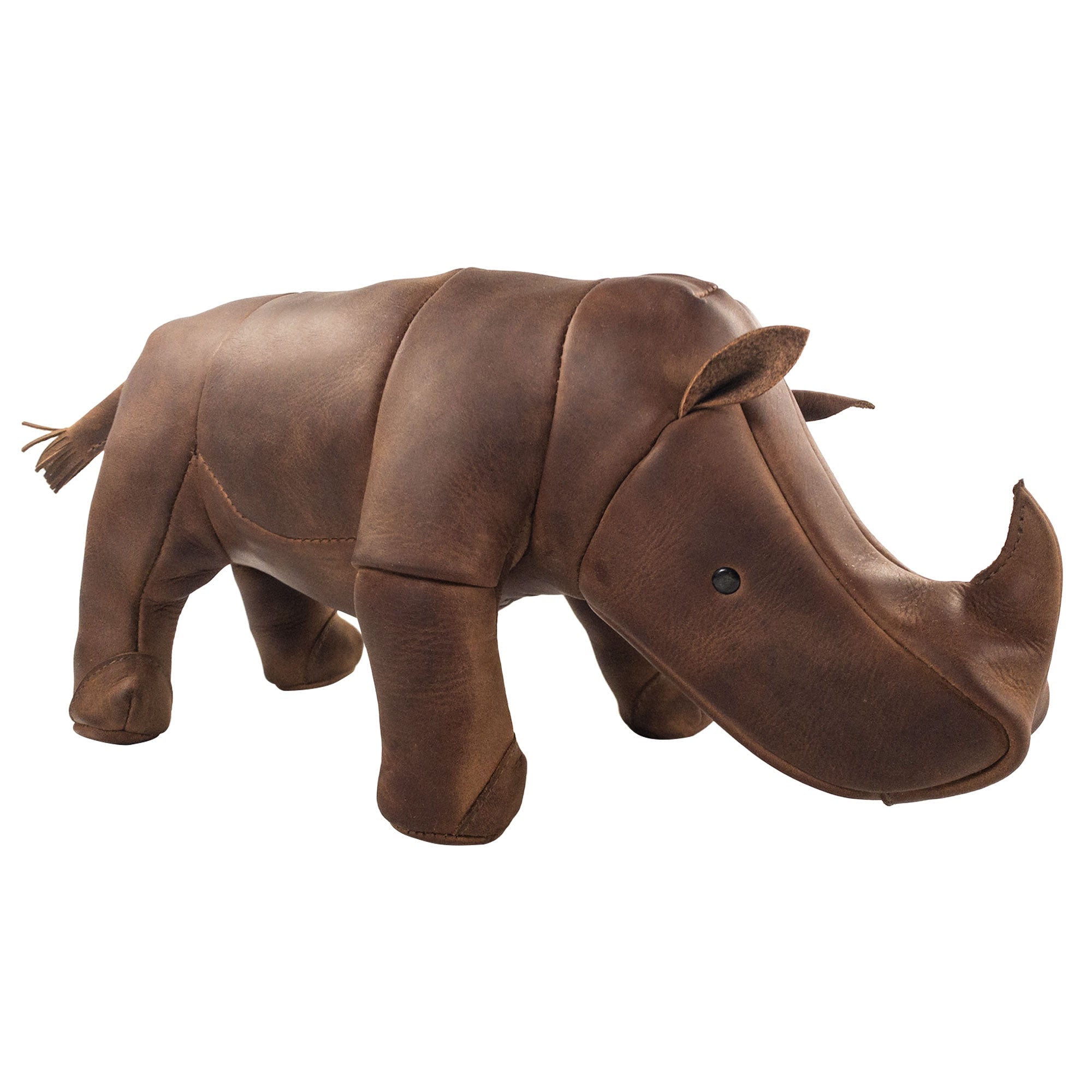 Stuffed Rhino Shape Statue - Stockyard X 'The Leather Store'