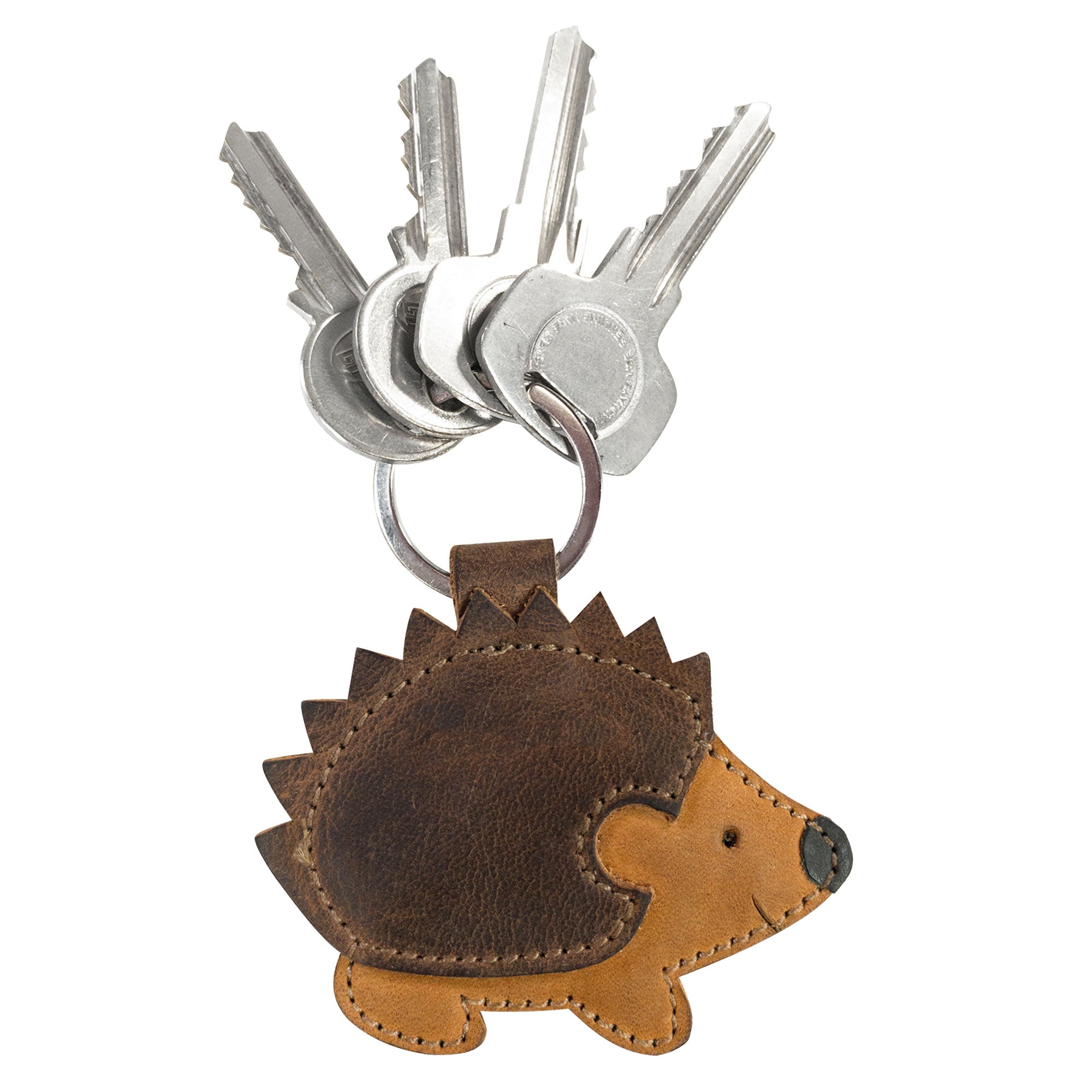 Porcupine Keychain featuring a cute leather design, perfect as a wildlife-themed gift. Crafted by Hide & Drink, this key ring holder is made from durable Full Grain Leather, showcasing artisan skill with small batch production and fire branded details. Ideal for animal lovers, it’s handmade in La Antigua Guatemala & Oaxaca Mexico.