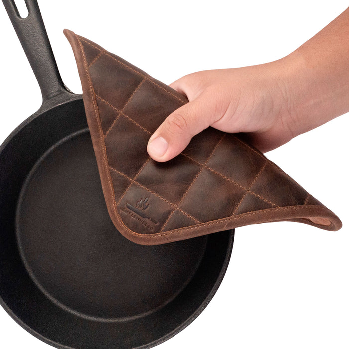 Squared Oven Mitt Hot Pot Pad - Stockyard X 'The Leather Store'