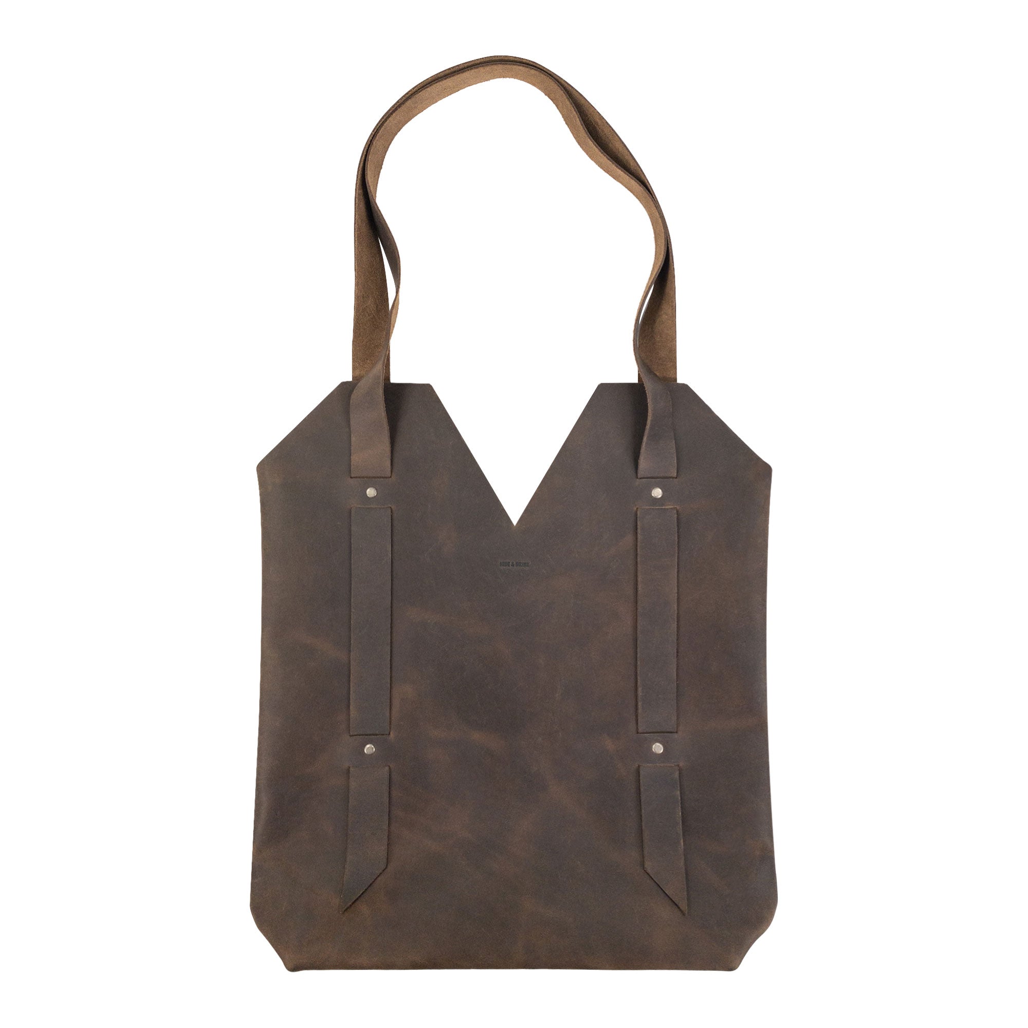 Riveted Tote Bag for Women with Shoulder Straps - Stockyard X 'The Leather Store'