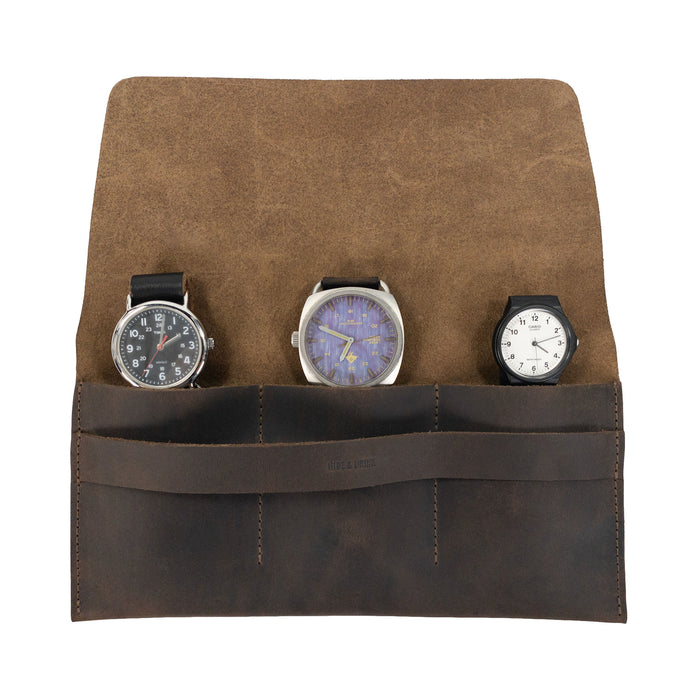Triple Watch Case - Stockyard X 'The Leather Store'