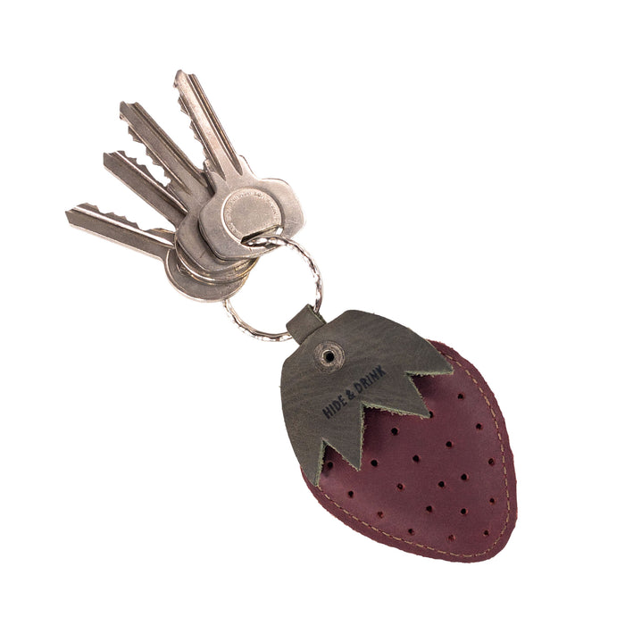 Strawberry Keychain - Stockyard X 'The Leather Store'