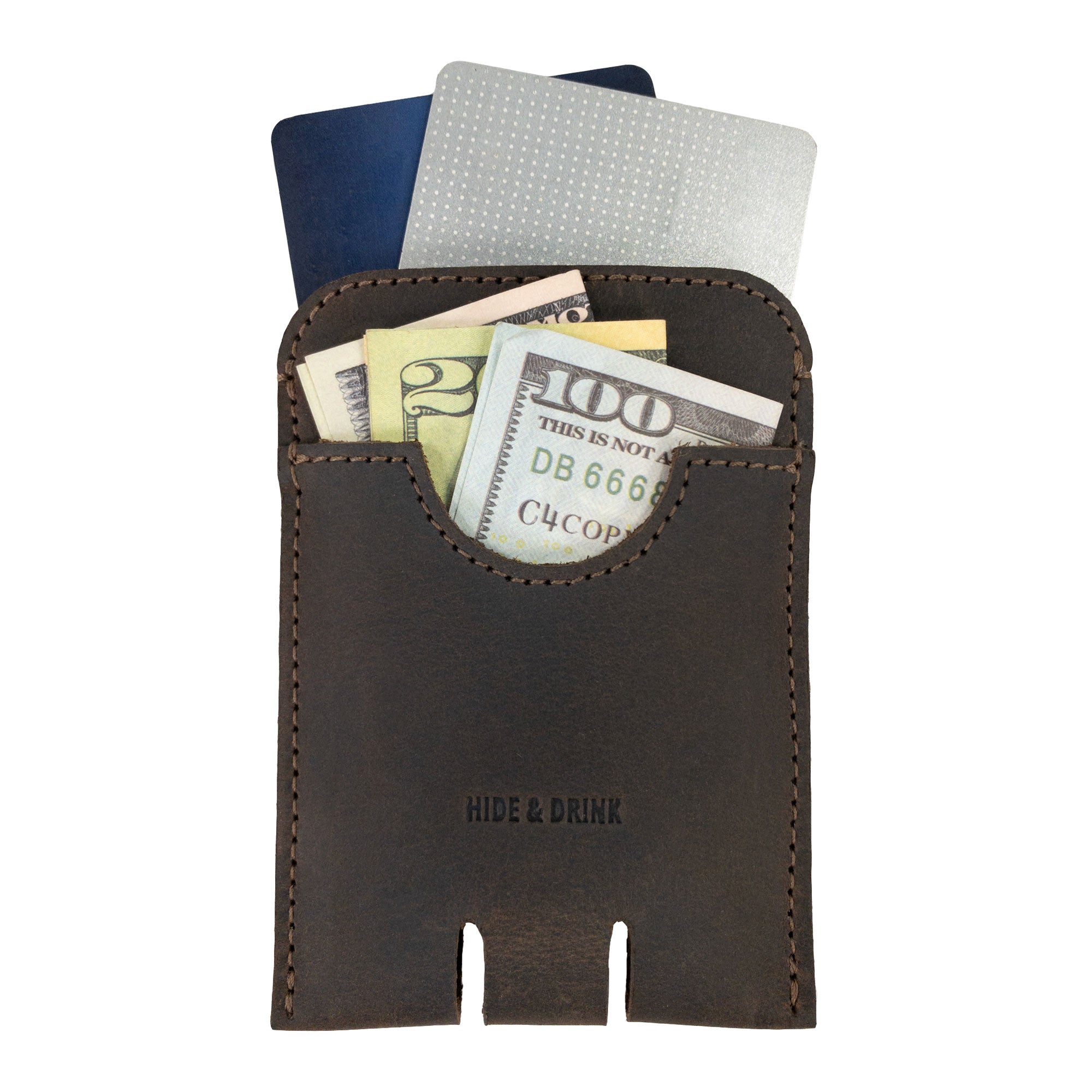 Push Card Holder - Stockyard X 'The Leather Store'