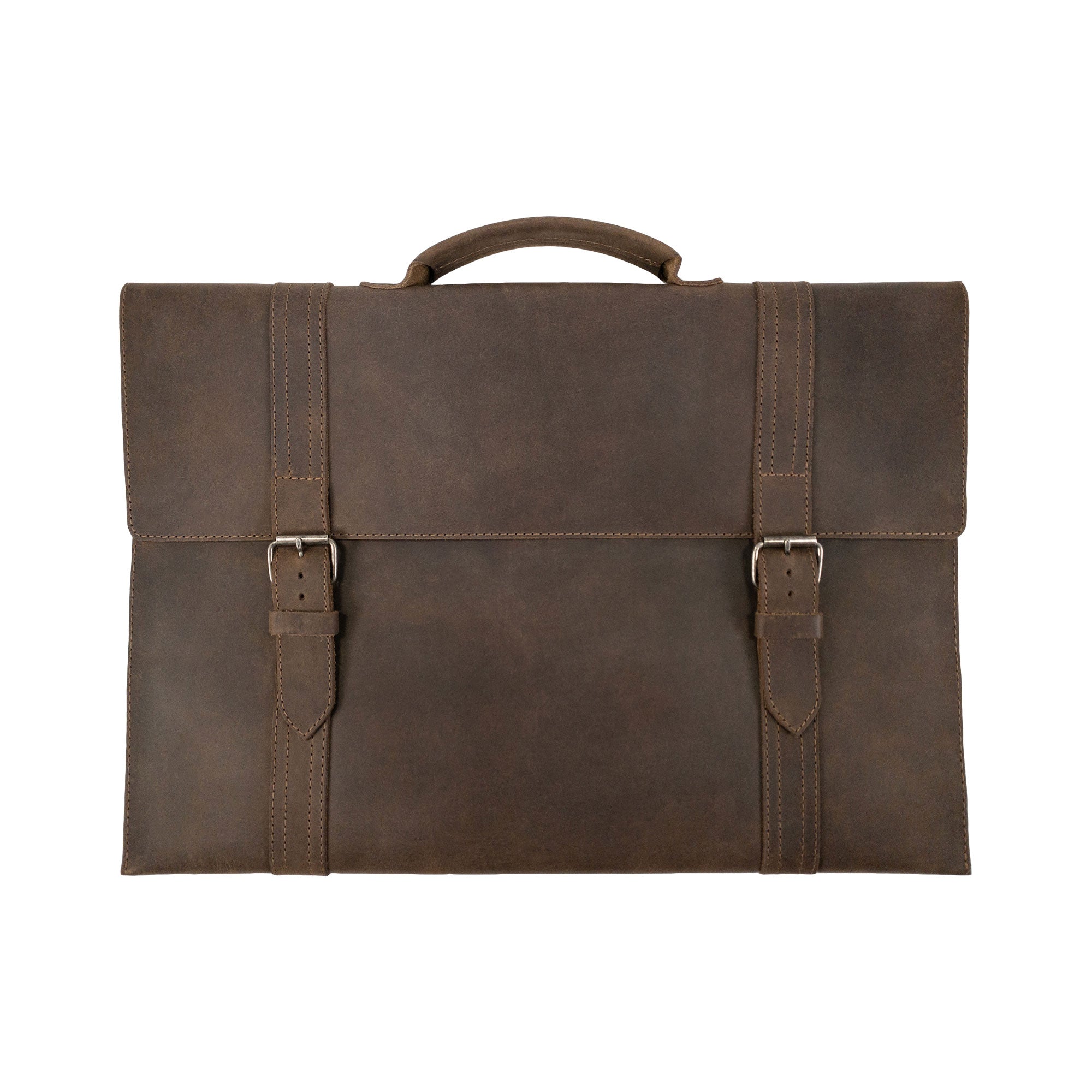 Hide & Drink Portable Laptop Case featuring a sleek design, made from Full Grain Leather, showcasing small batch production, hand cut and sewn craftsmanship with a soft inner lining, perfect for protecting your device.