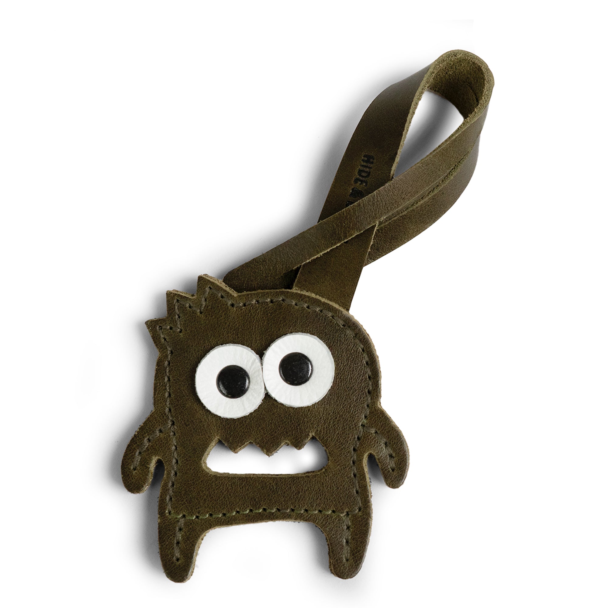 Hide & Drink Bag Charms featuring a charming cactus design, making it a delightful charm for handbags. This purse charm for tote & backpacks is crafted from premium full grain leather, showcasing StockyardX's dedication to small batch production. Each piece reflects hand cut, hand sewn craftsmanship along with fire branding, handmade in La Antigua Guatemala & Oaxaca Mexico.