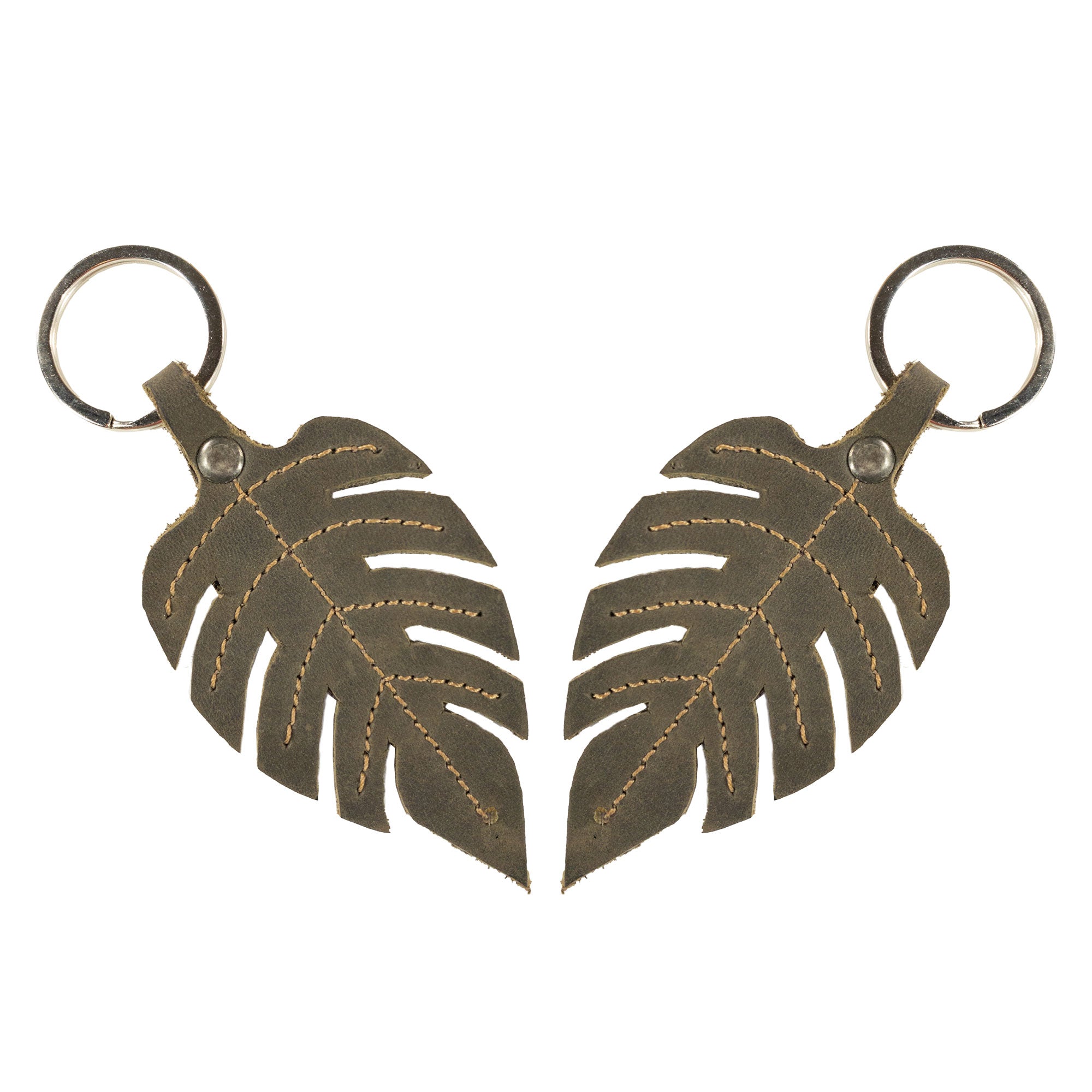 Compound Leaves Keychain - Stockyard X 'The Leather Store'