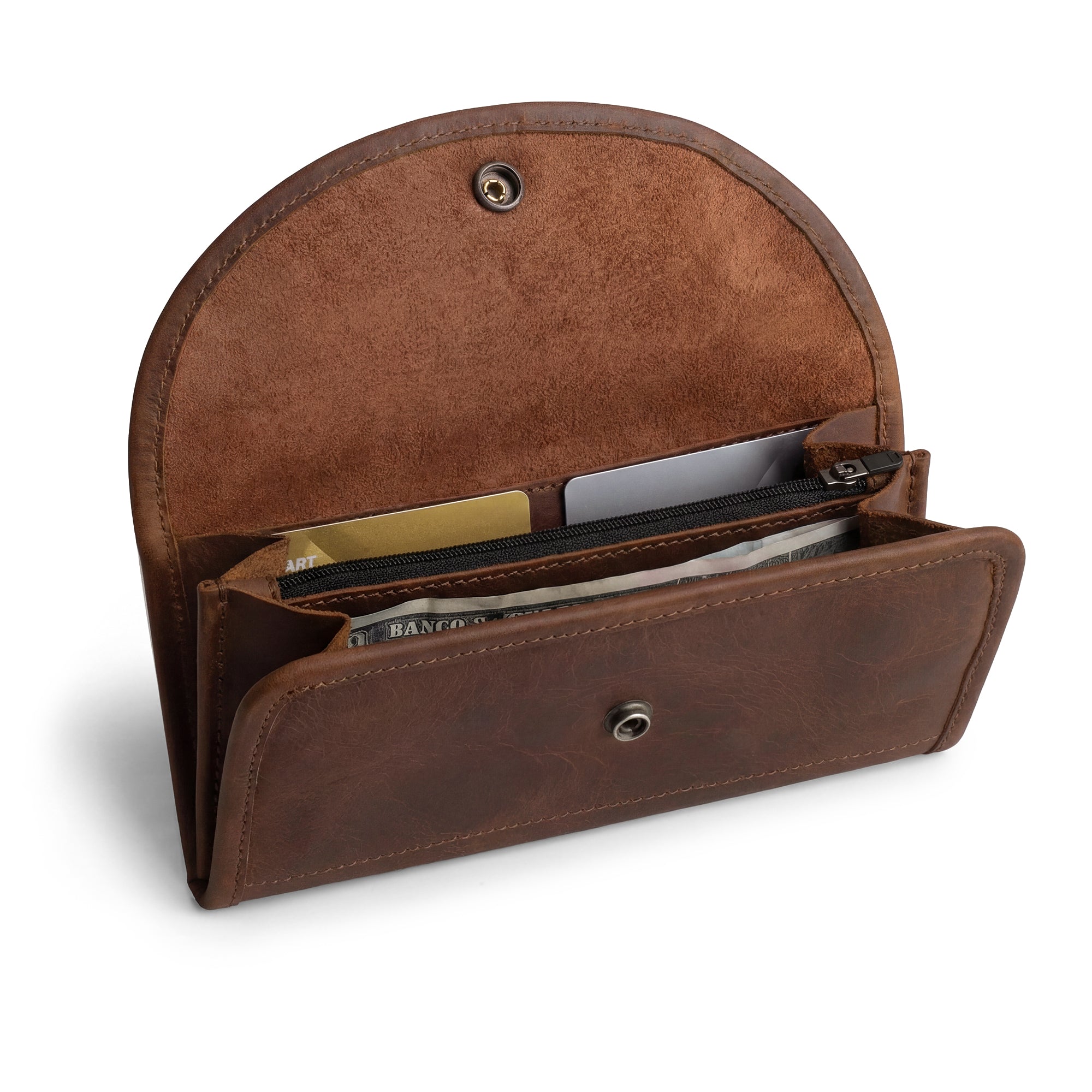 Single Snap Zippered Wallet – StockyardX, The Leather Store