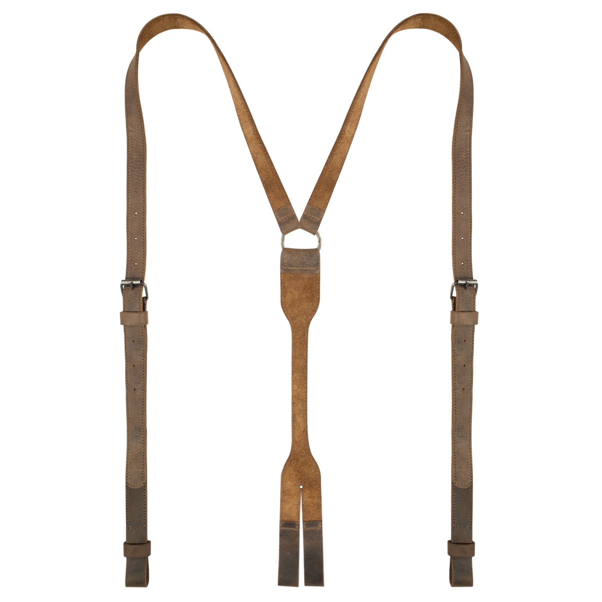 Thin Y Back Suspenders with Belt Loops - Stockyard X 'The Leather Store'