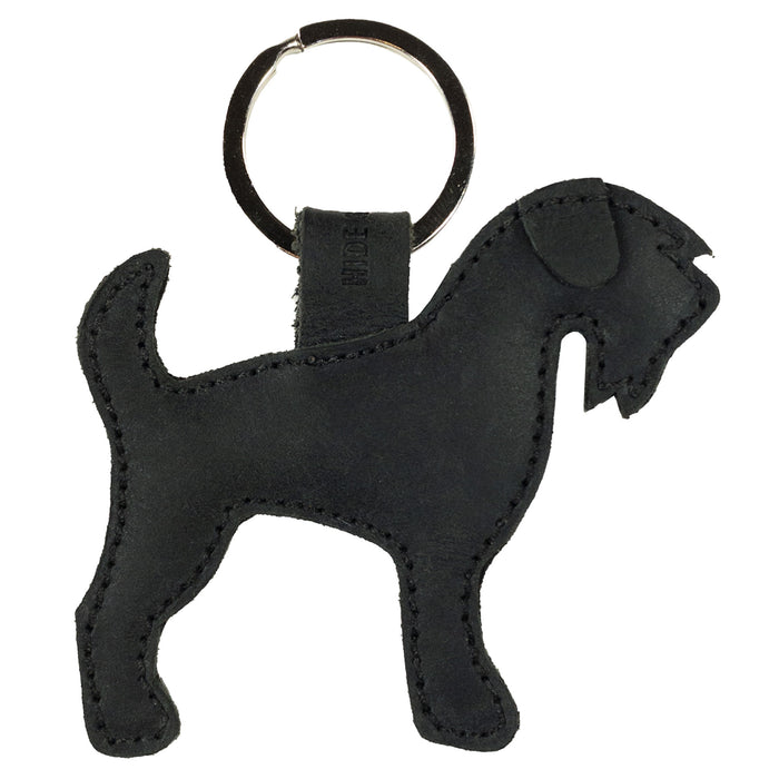 Schnauzer Dog Keychain - Stockyard X 'The Leather Store'