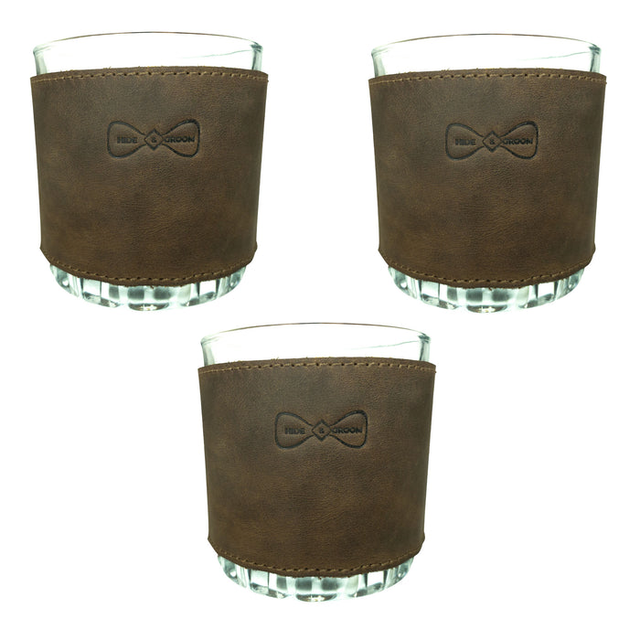 Drinking Glass Covers for Groomsmen (Set of 3)