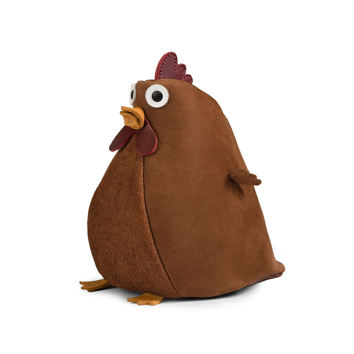 Tudi Frudi Leather Chubby Chicken Pouch, a Leather Chubby Chicken Pouch Coin Purse made from Full Grain Leather with a playful chicken design. This StockyardX accessory is a Small Charger Cable Holder, Change Bag, Scissors Case, and practical Purses & Pouches for Cash option with Travel Zippered storage, created through Small Batch Production, Hand Cut, Hand Sewn, Fire Branded, Artisan craftsmanship, Handmade in La Antigua Guatemala & Oaxaca Mexico.