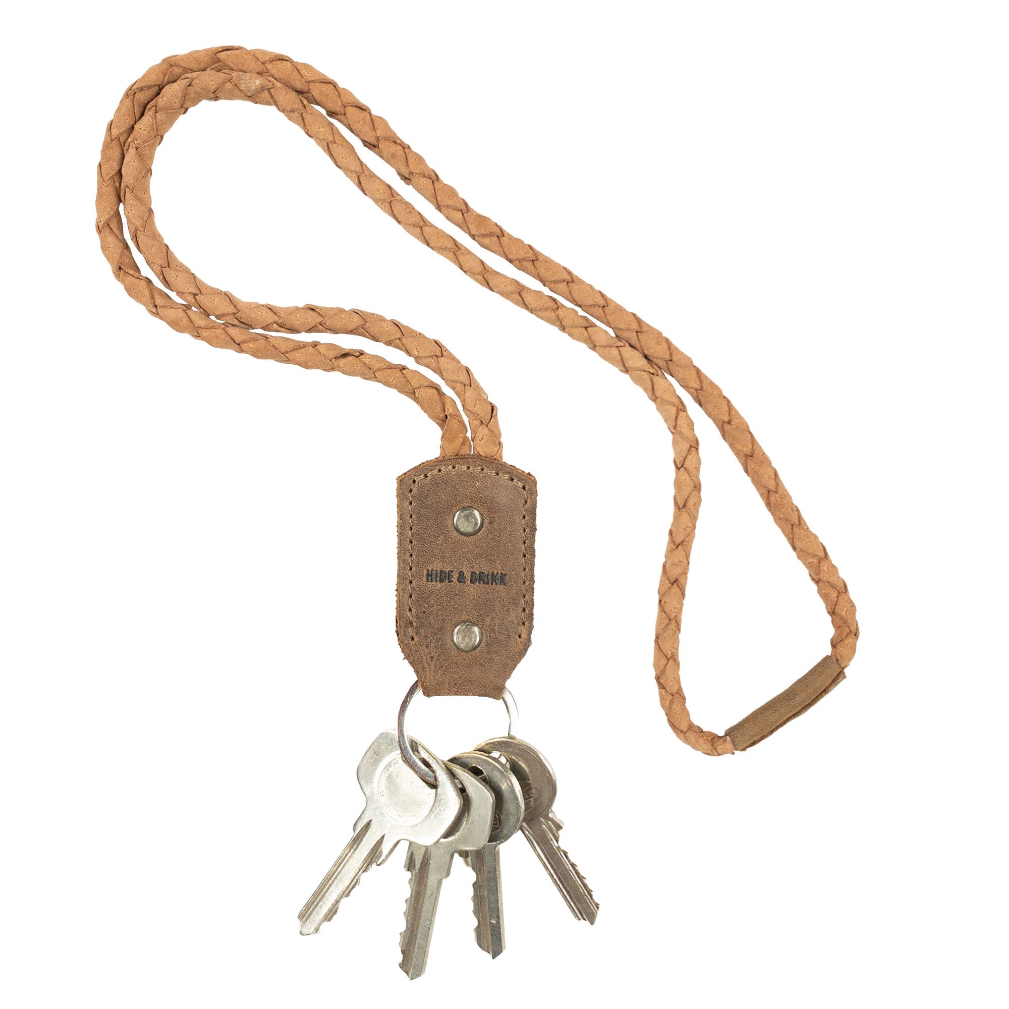 Braided Lanyard Keychain - Stockyard X 'The Leather Store'