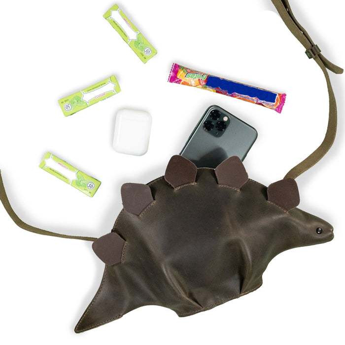 Dinosaur-Shaped (Stegosaurus) Shoulder Bag