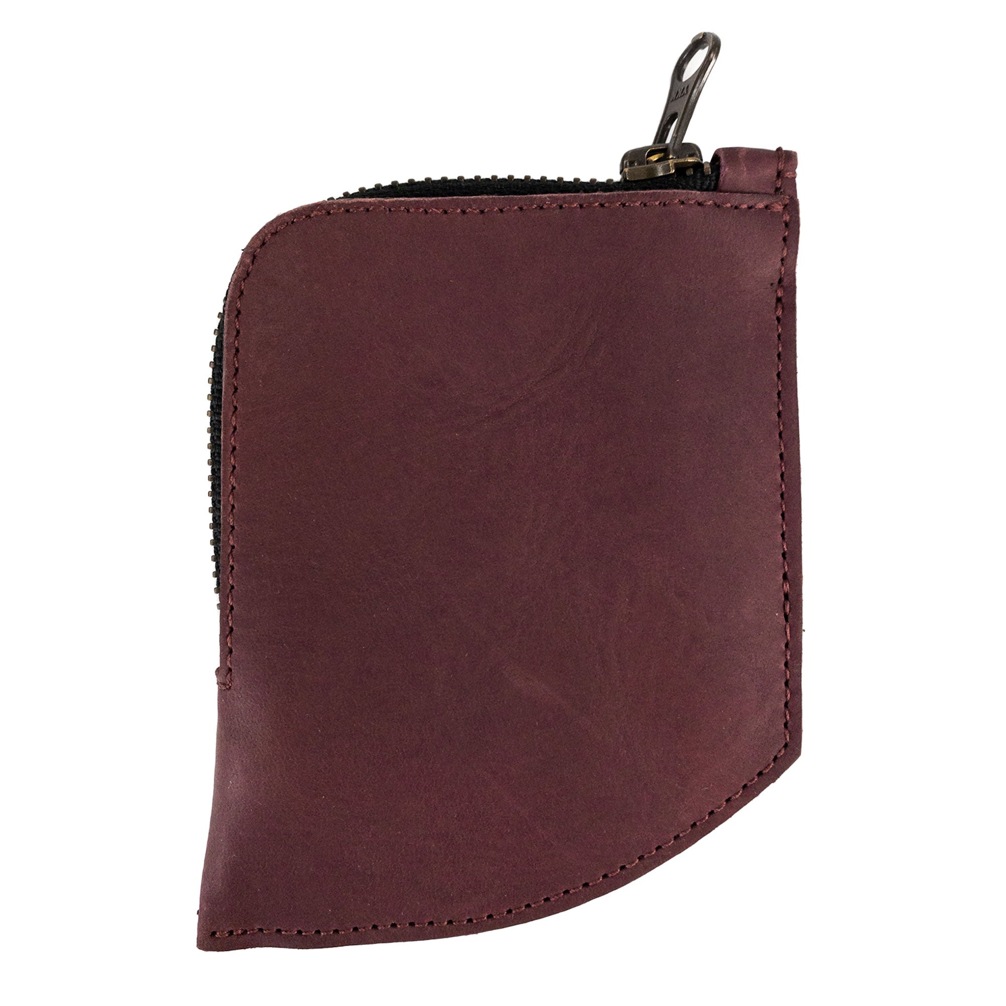 Hide & Drink EDC Pocket Wallet layed flat to show its elegant design, made from durable full grain leather and perfect for everyday use.