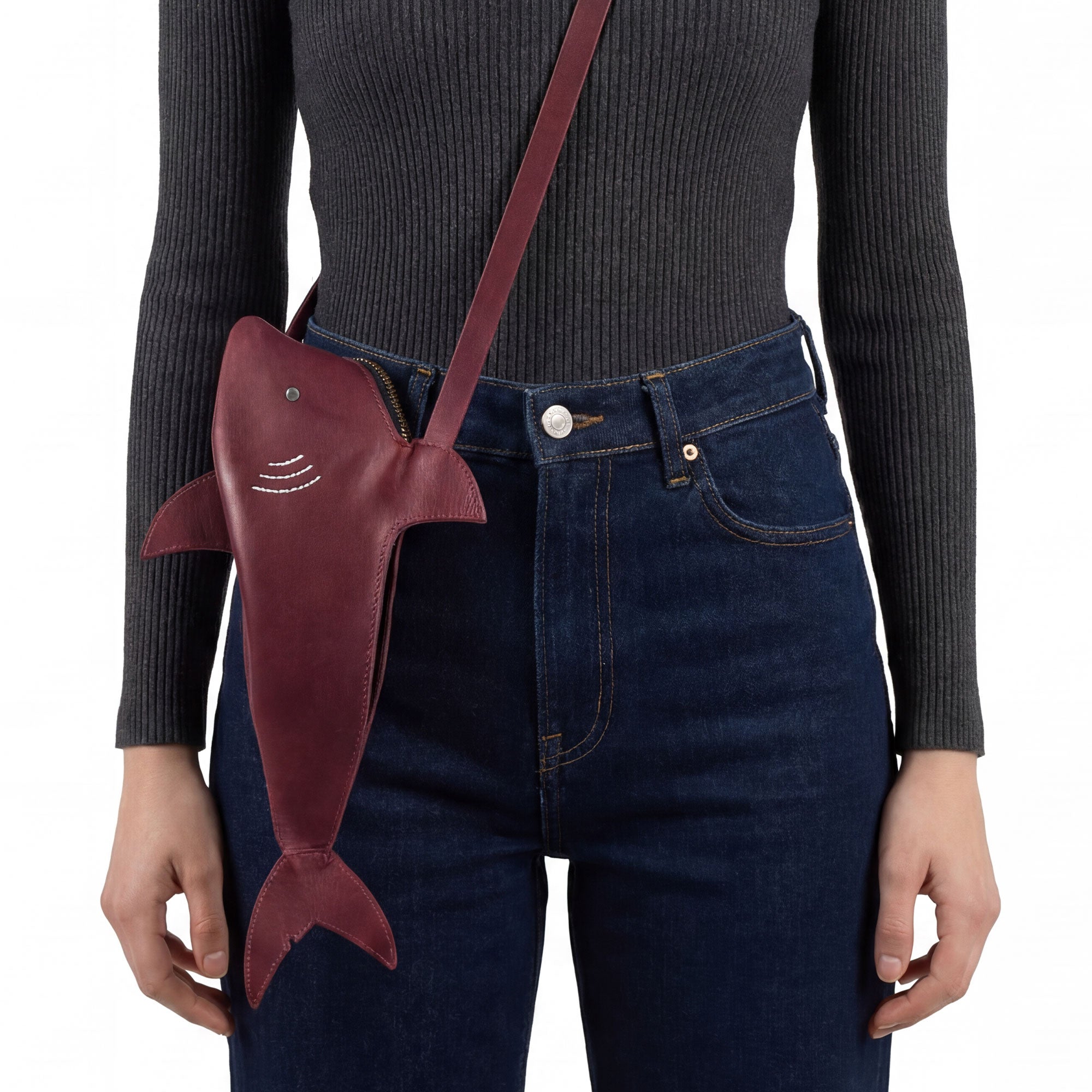 Shark-Shaped Shoulder Bag – StockyardX, The Leather Store