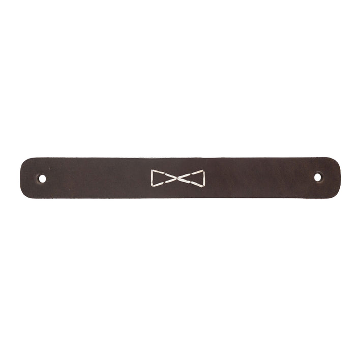 Drawer Handles (4 Pack) with Bowtie Stitching Design - Stockyard X 'The Leather Store'
