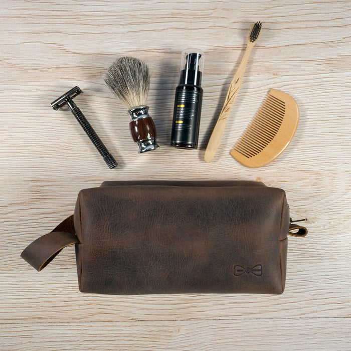 Toiletry Bag for Groomsmen - Stockyard X 'The Leather Store'
