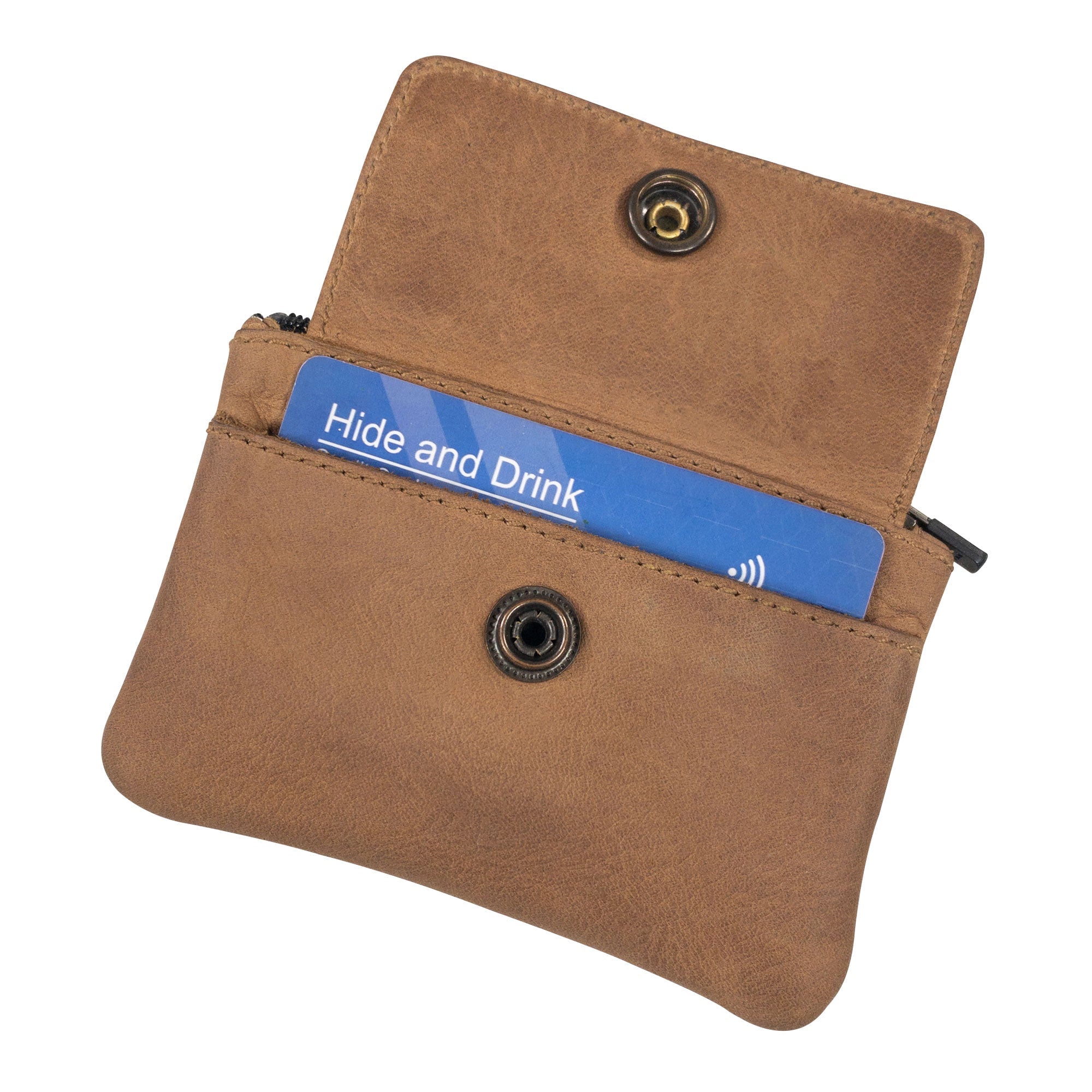 Key Holder Pouch with Zipper - Stockyard X 'The Leather Store'