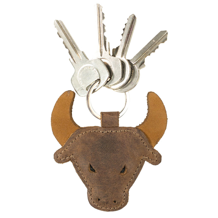 Bull Keychain - Stockyard X 'The Leather Store'