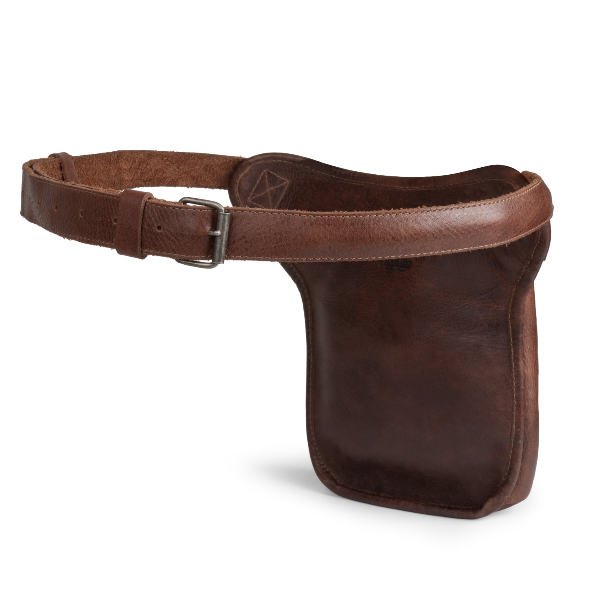 Essential Waist Bag by Hide & Drink, designed with an adjustable belt and a sleek profile, made from durable full grain leather. Great for organizing and storing essentials, this handmade bag reflects the quality of small batch production and artisan craftsmanship from La Antigua Guatemala & Oaxaca Mexico.