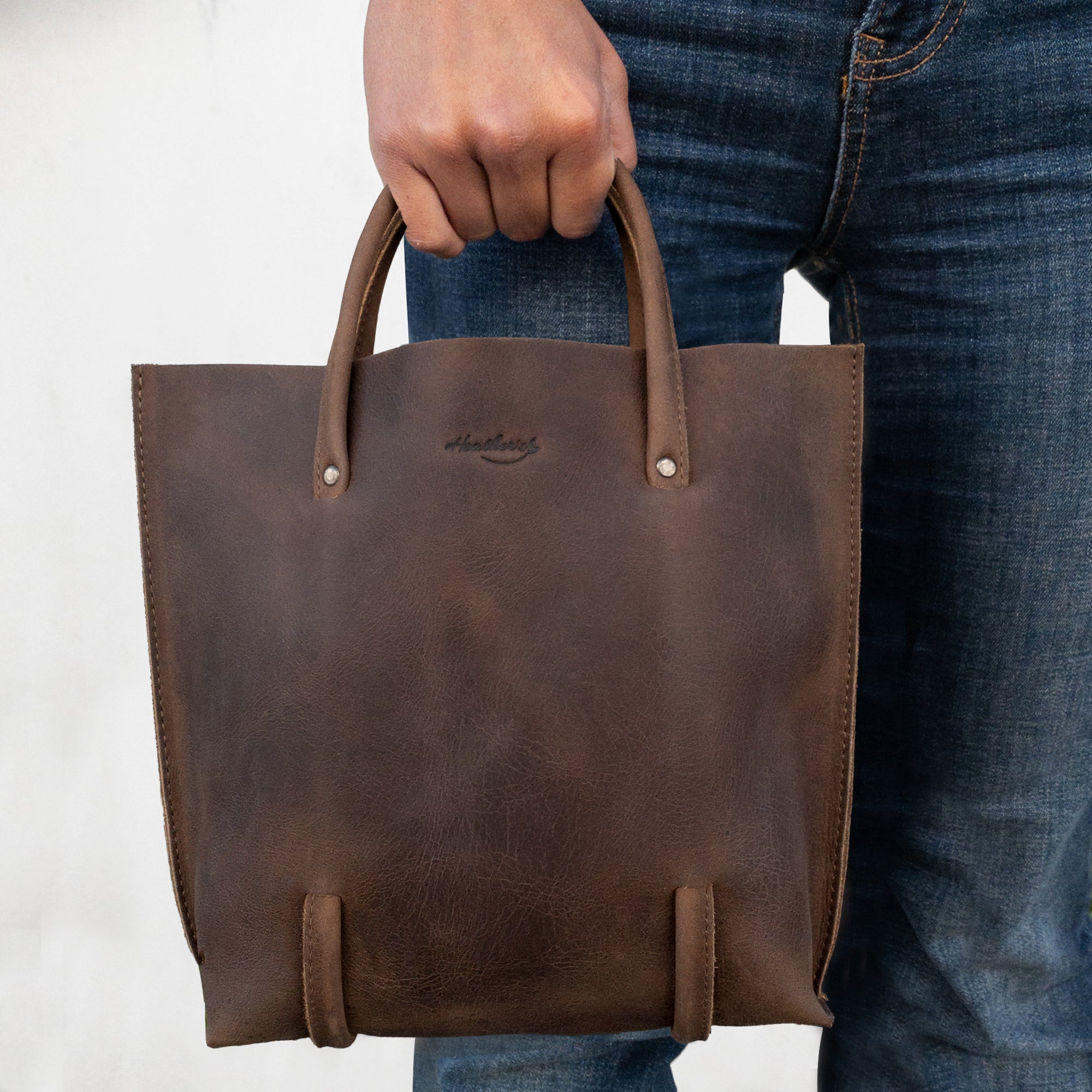 Evening Bag with Infinite Hand Strap - Stockyard X 'The Leather Store'