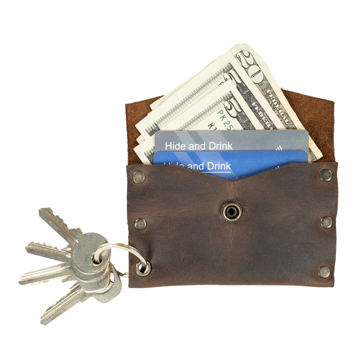 Riveted Envelope Keychain - Stockyard X 'The Leather Store'