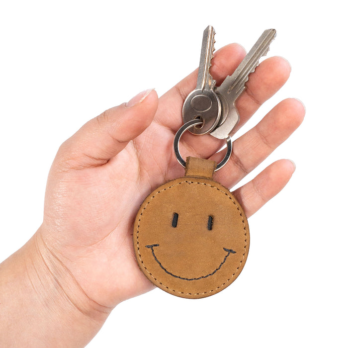 Smiley Face Keychain - Stockyard X 'The Leather Store'
