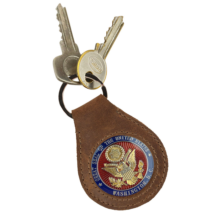 Medallion Holder Keychain - Stockyard X 'The Leather Store'