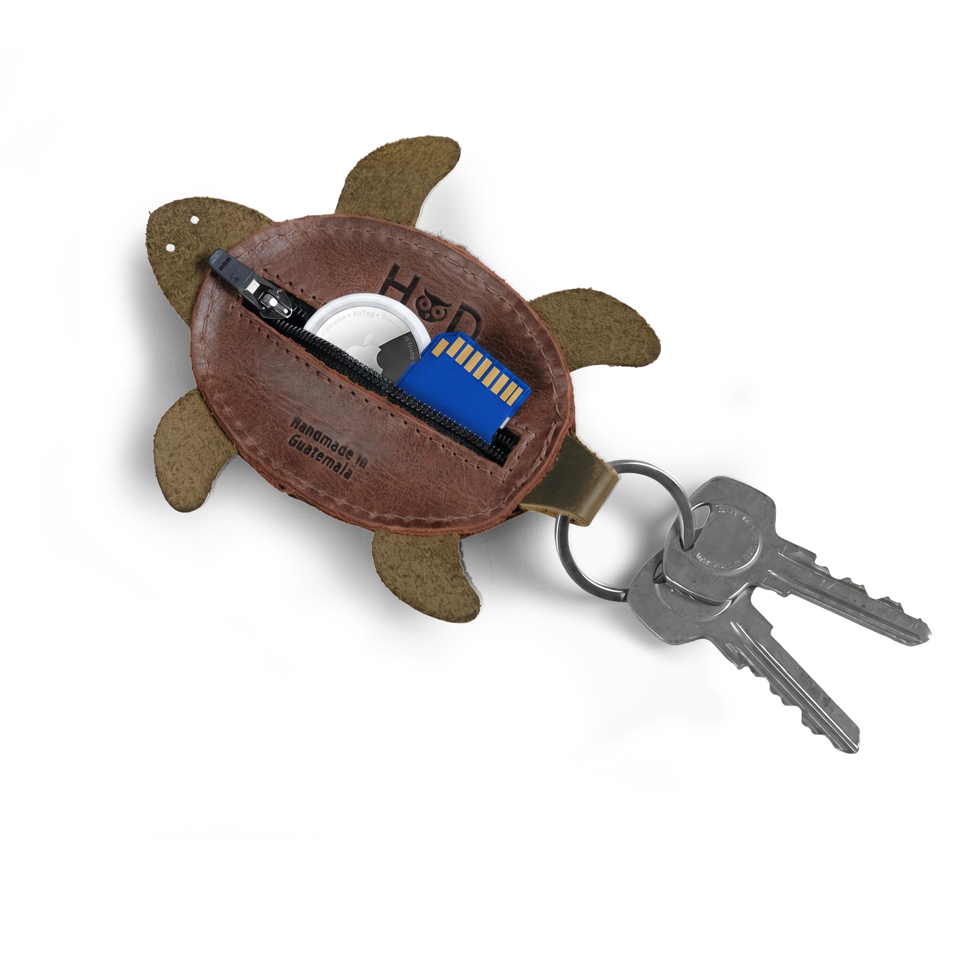 Turtle Mini Pouch Keychain – StockyardX, The Leather Store