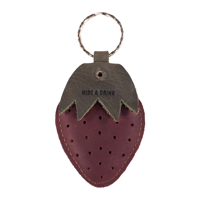 Strawberry Keychain - Stockyard X 'The Leather Store'