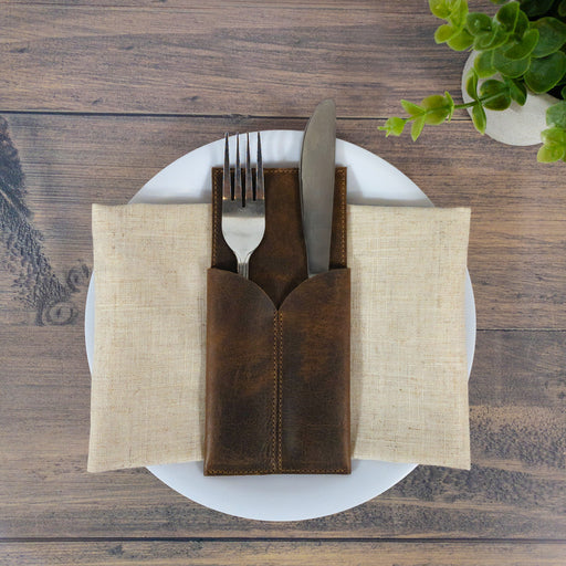 Sleeves for Cutlery (Set of 2) - Stockyard X 'The Leather Store'