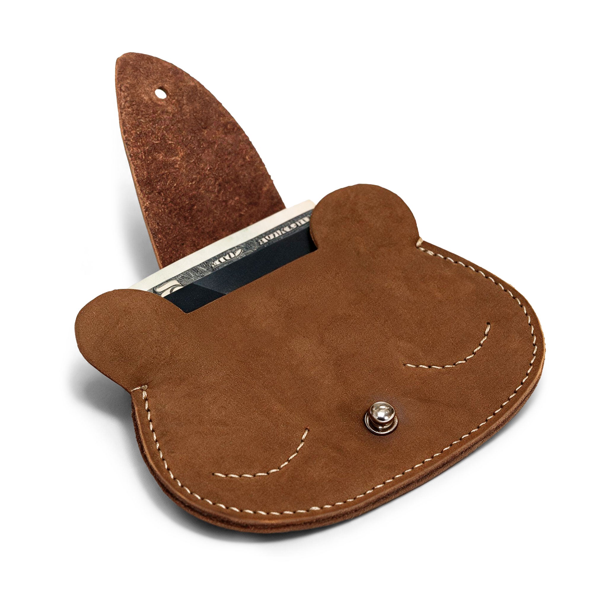 Sleepy Bear Coin Pouch - Stockyard X 'The Leather Store'