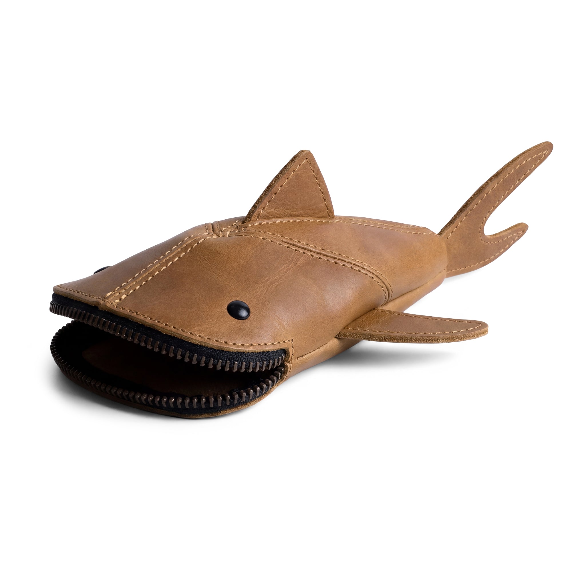 Leather Shark Pouch – StockyardX, The Leather Store