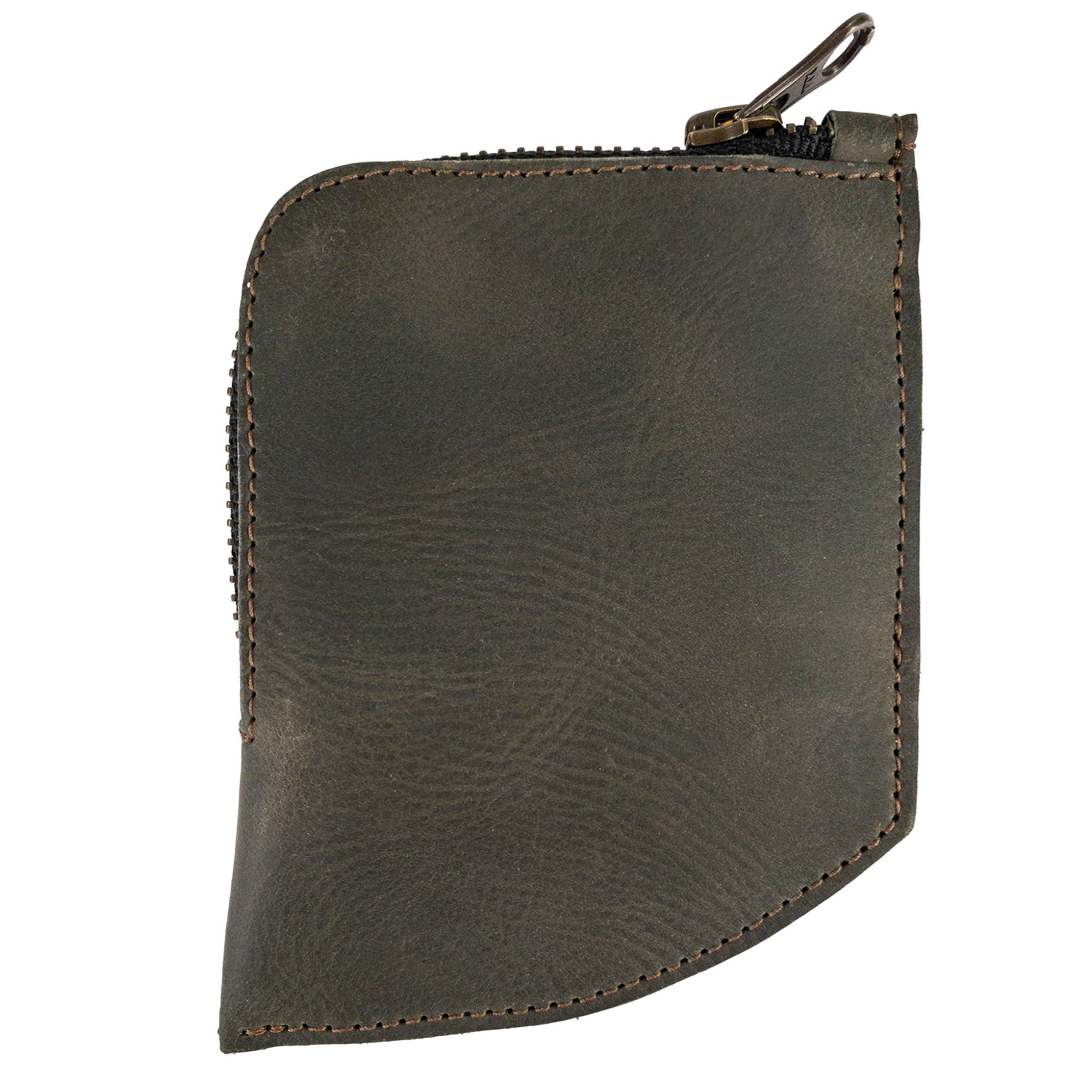 Hide & Drink EDC Pocket Wallet dimensions against a comparison item, illustrating its functionality as a compact everyday wallet.