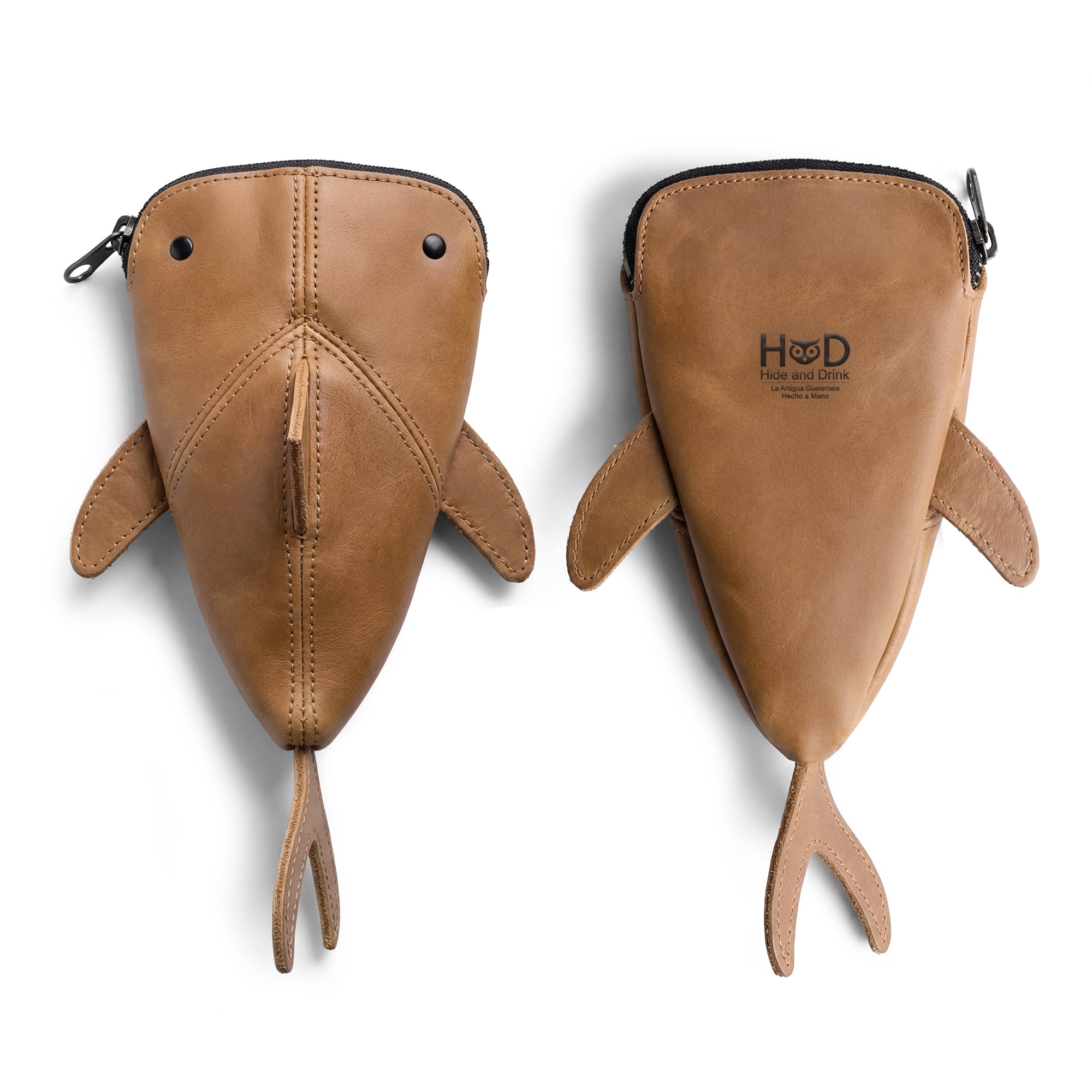 Leather Shark Pouch