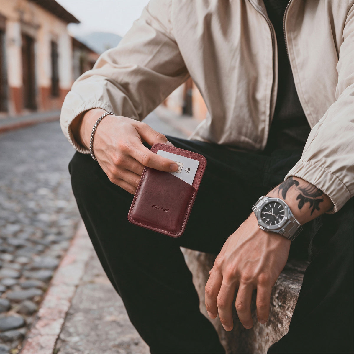 Minimalist Card Holder - Stockyard X 'The Leather Store'