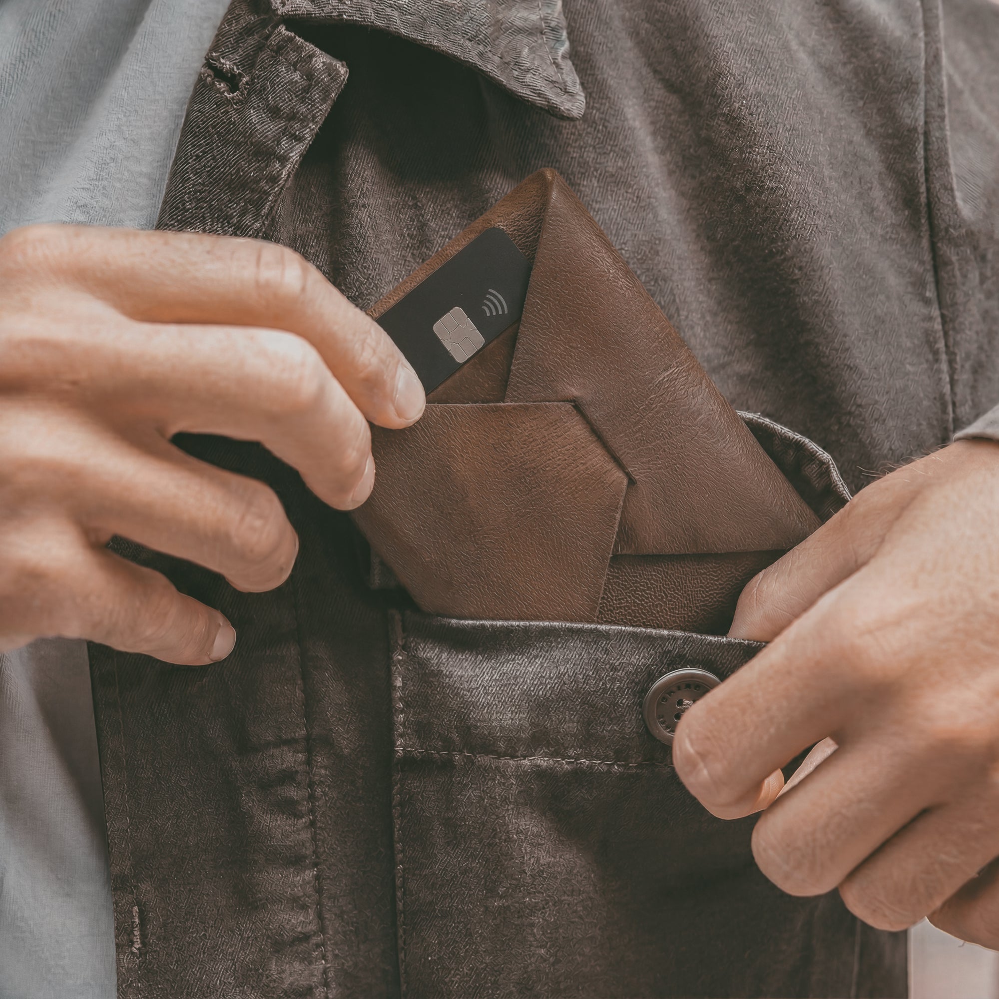 Origami Card Wallet – StockyardX, The Leather Store