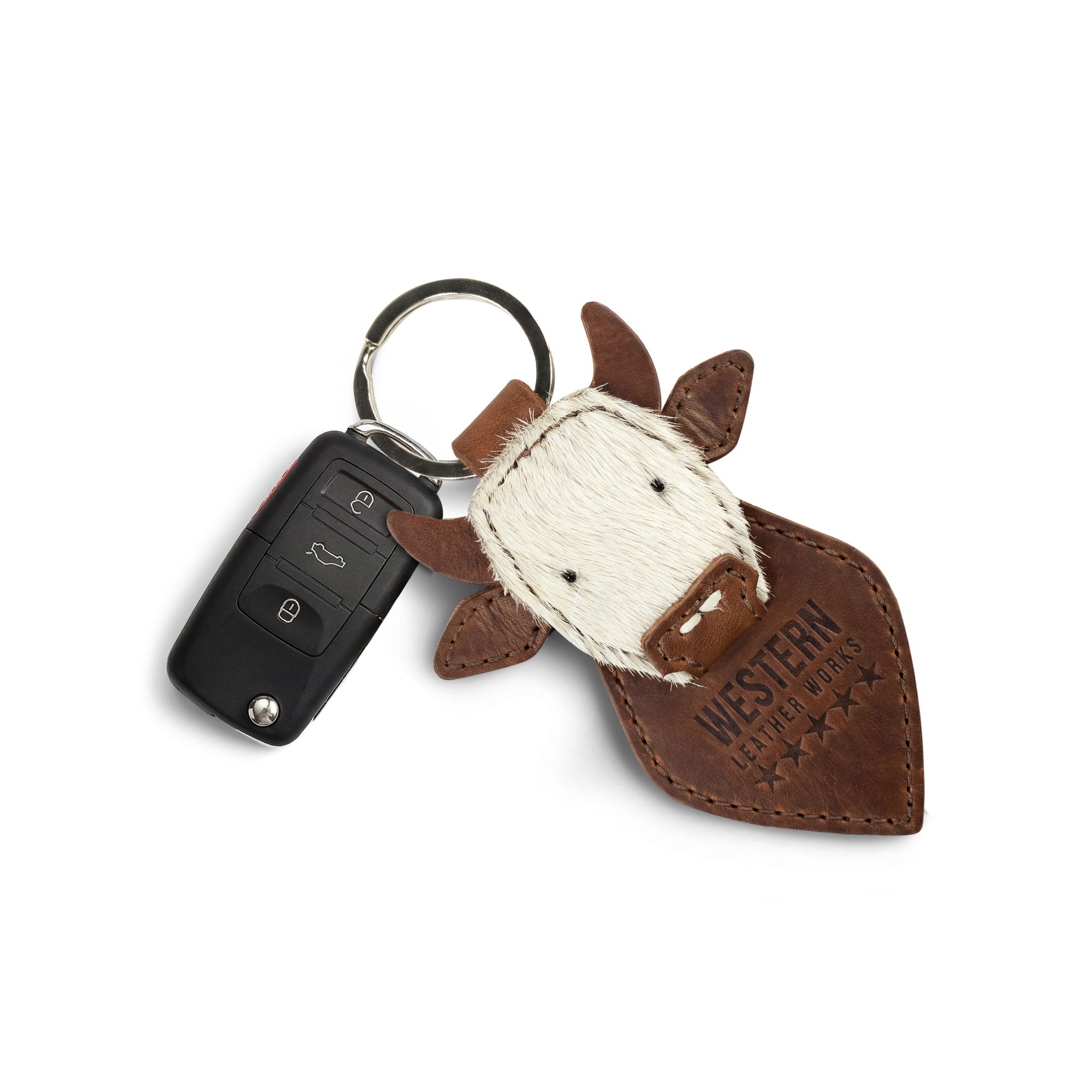 Cow Head Keychain