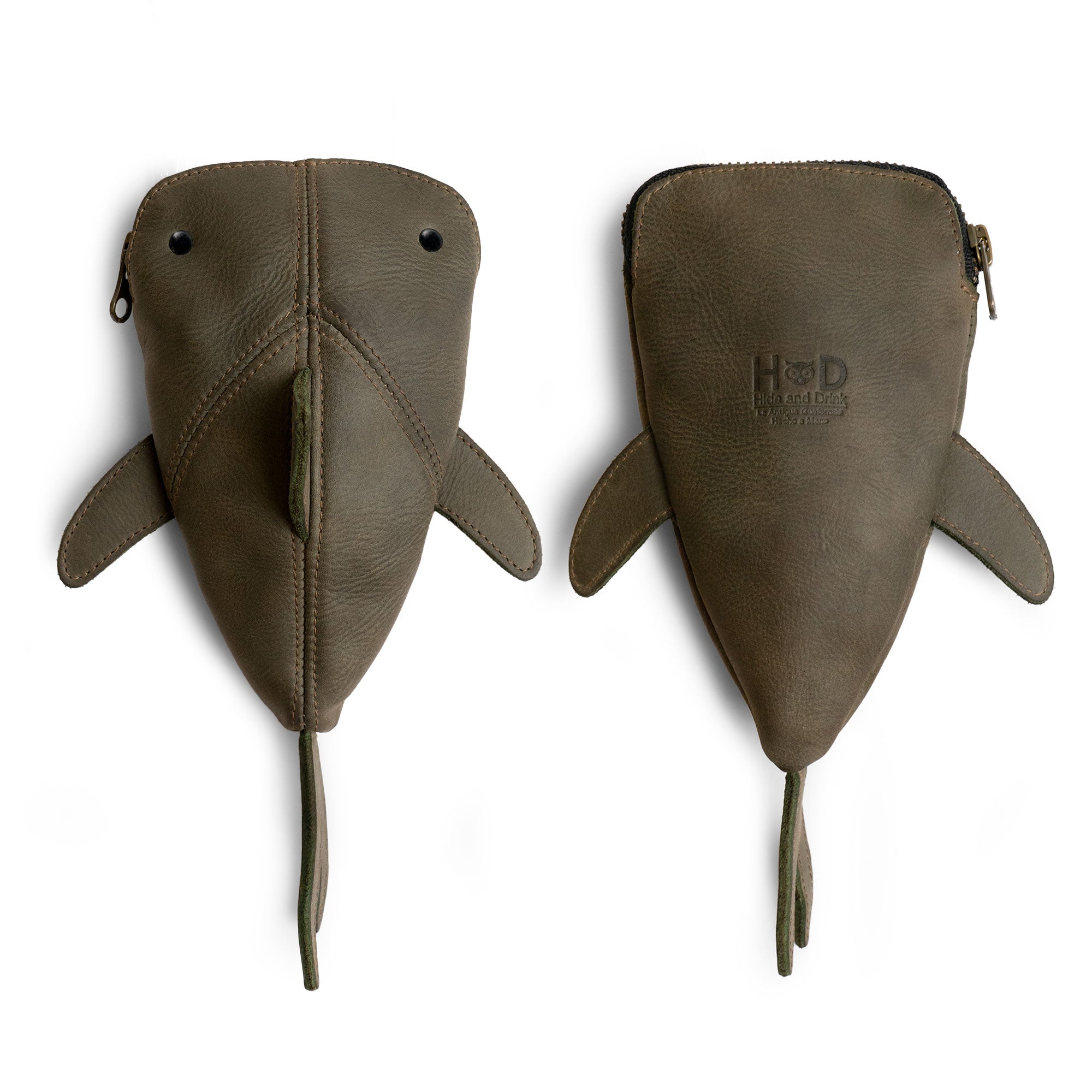 Leather Shark Pouch by Hide & Drink – StockyardX, The Leather Store