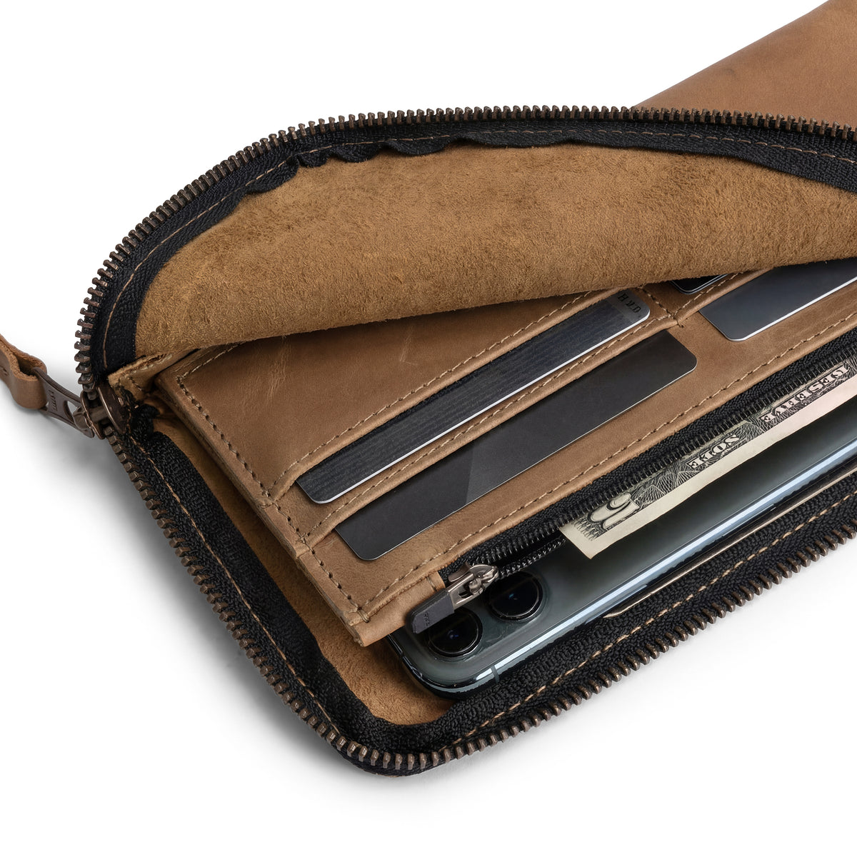 Large Zippered Wallet – StockyardX, The Leather Store