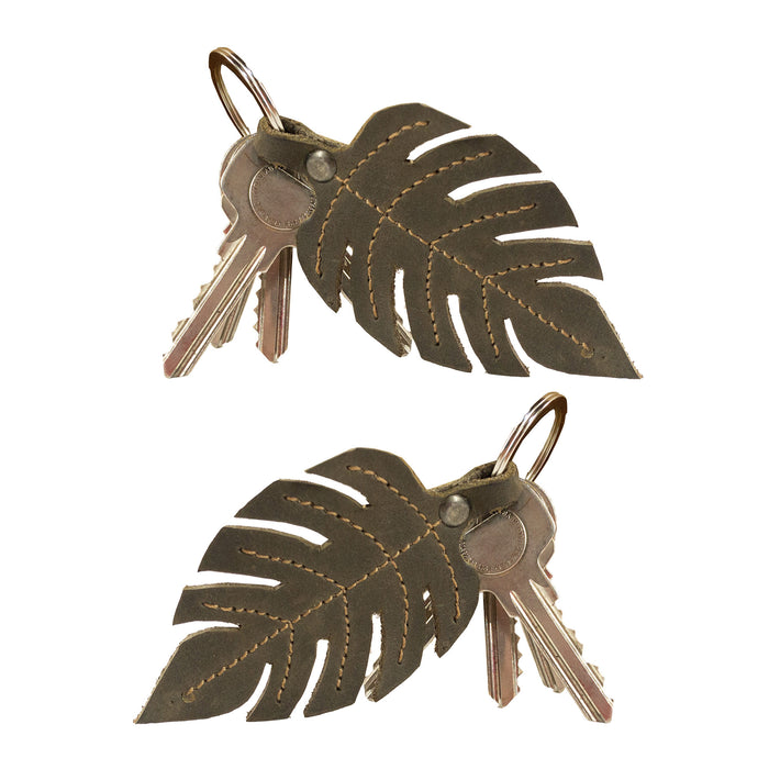 Compound Leaves Keychain - Stockyard X 'The Leather Store'