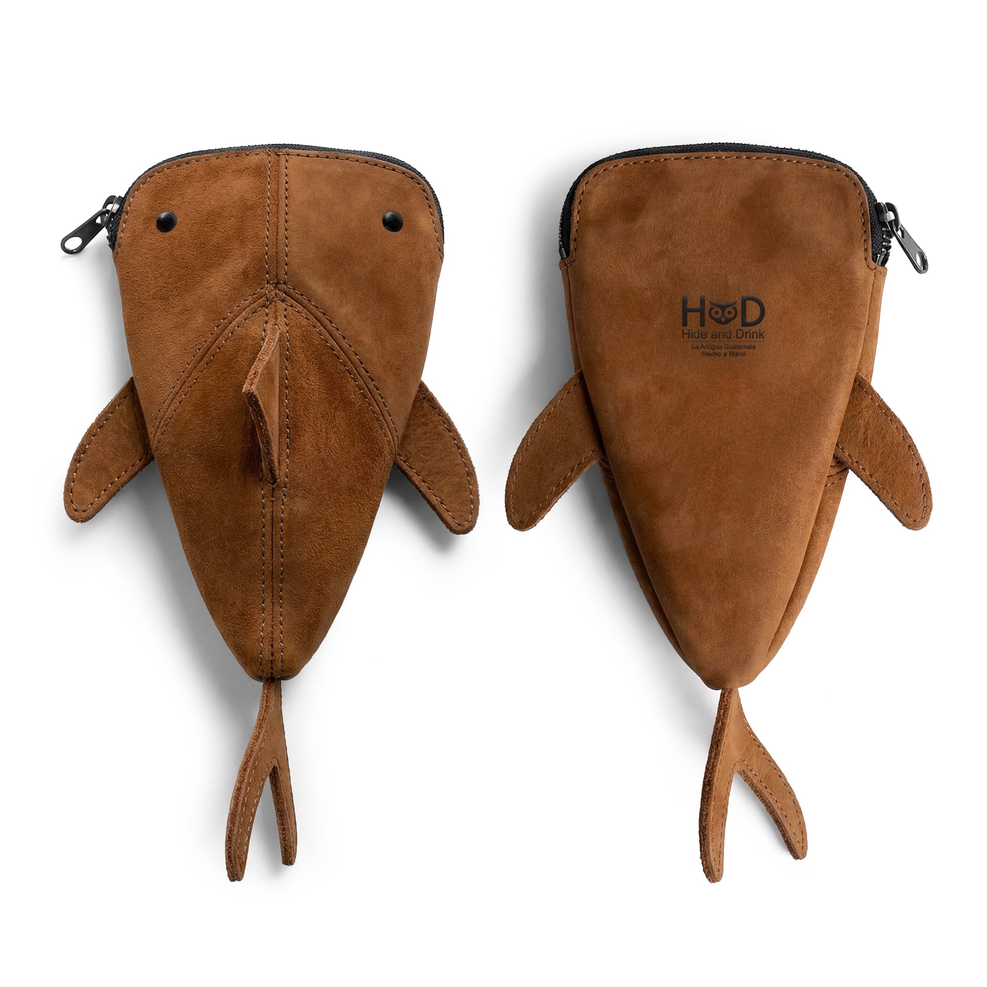 Leather Shark Pouch