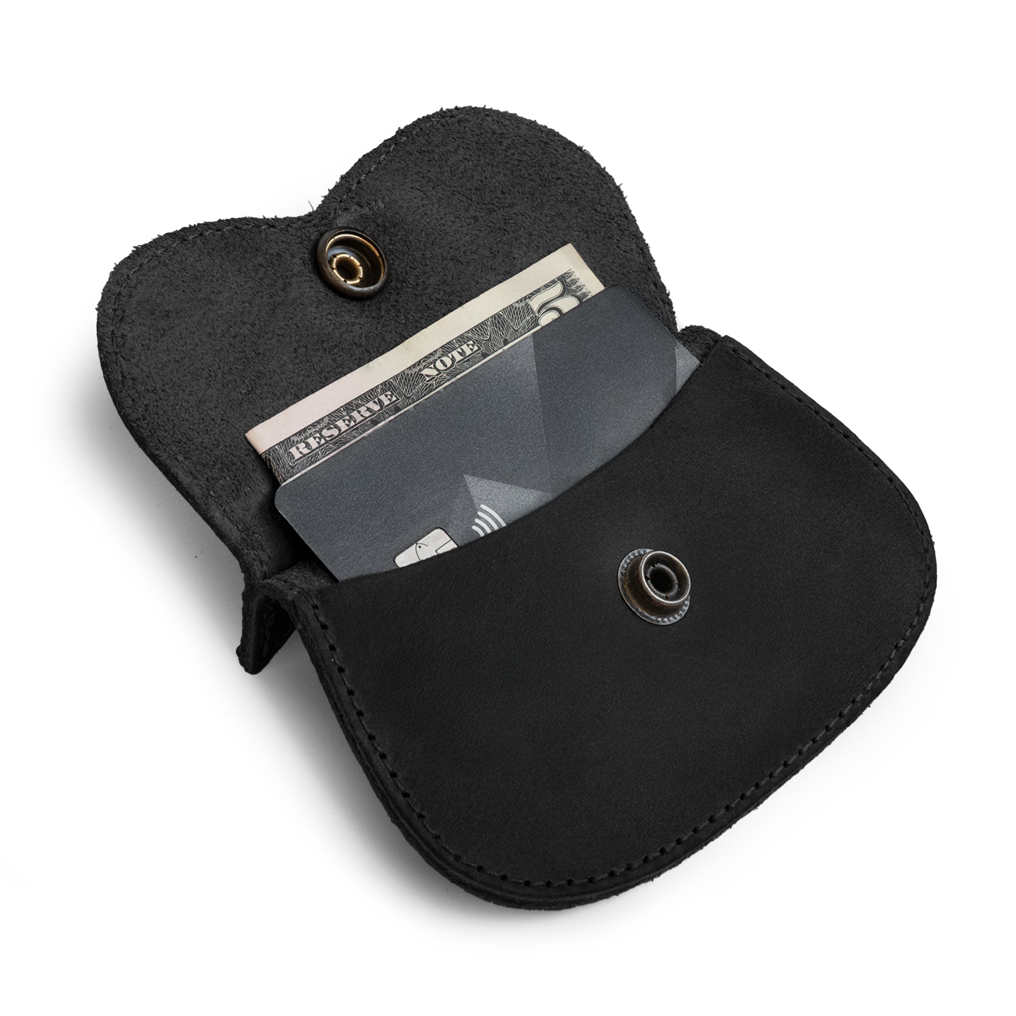 de & Drink Leather Cat Wallet in a creative cat shape. This Full Grain Leather Cat-Shaped Wallet is practical for organizing money and coins, handmade by artisans in La Antigua Guatemala & Oaxaca Mexico.