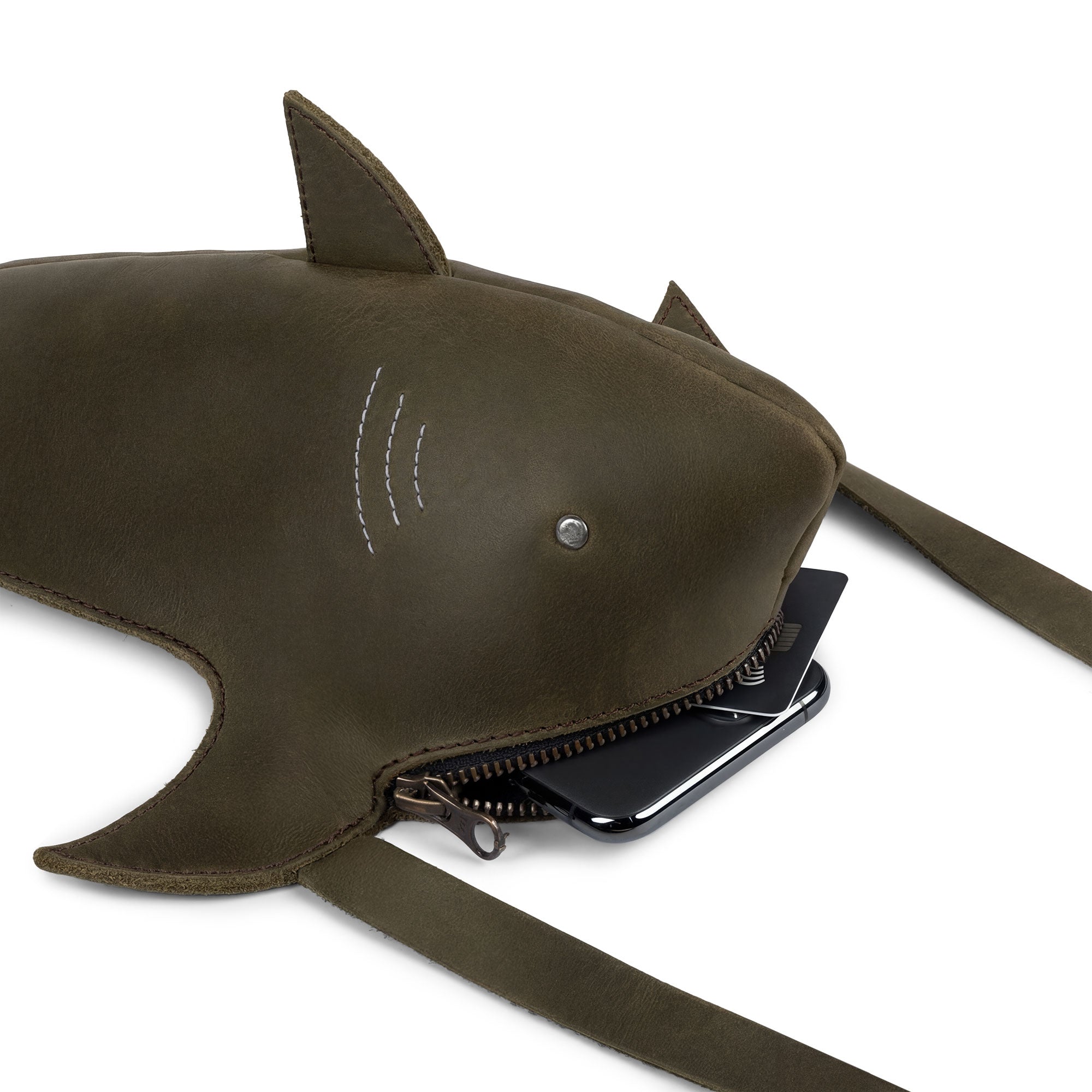 Shark-Shaped Shoulder Bag