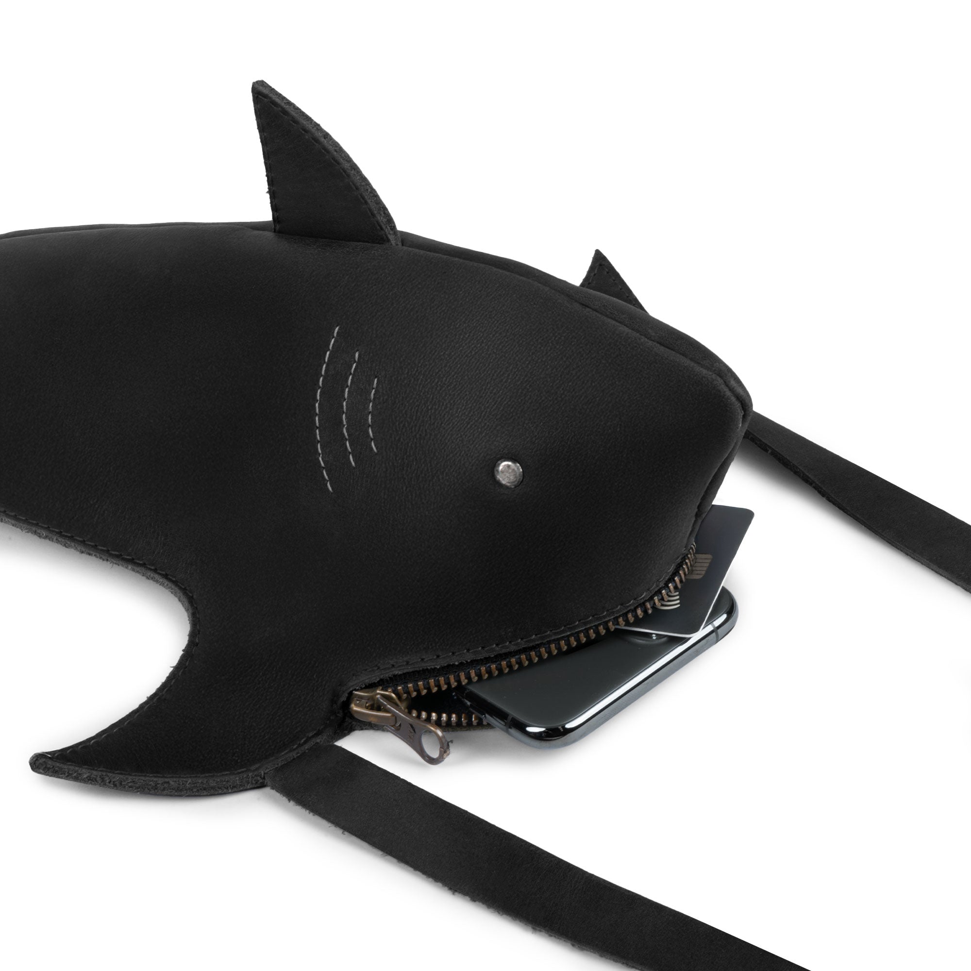 Shark-Shaped Shoulder Bag – StockyardX, The Leather Store