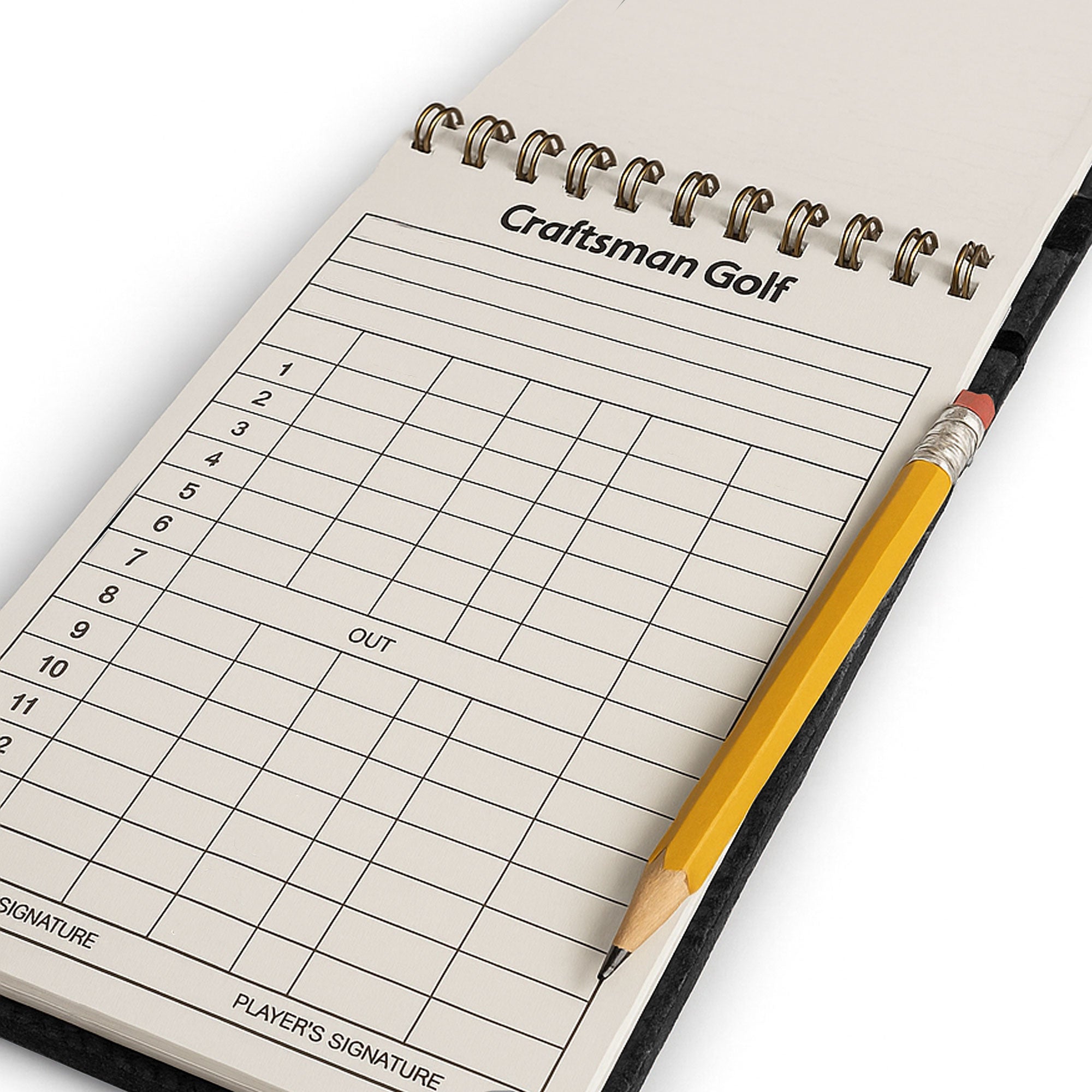 Premium Golf Scorecard Holder from Hide & Drink, designed in luxurious full grain leather. This versatile Golf Performance Scorecard Holder is perfect for any golfer as a Golf Card Holder and Yardage Book Cover. Handmade in La Antigua Guatemala, each piece reflects artisan expertise and quality.