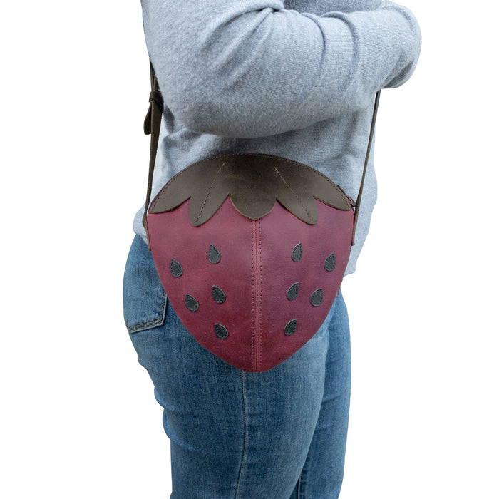 Strawberry-Shaped Shoulder Bag