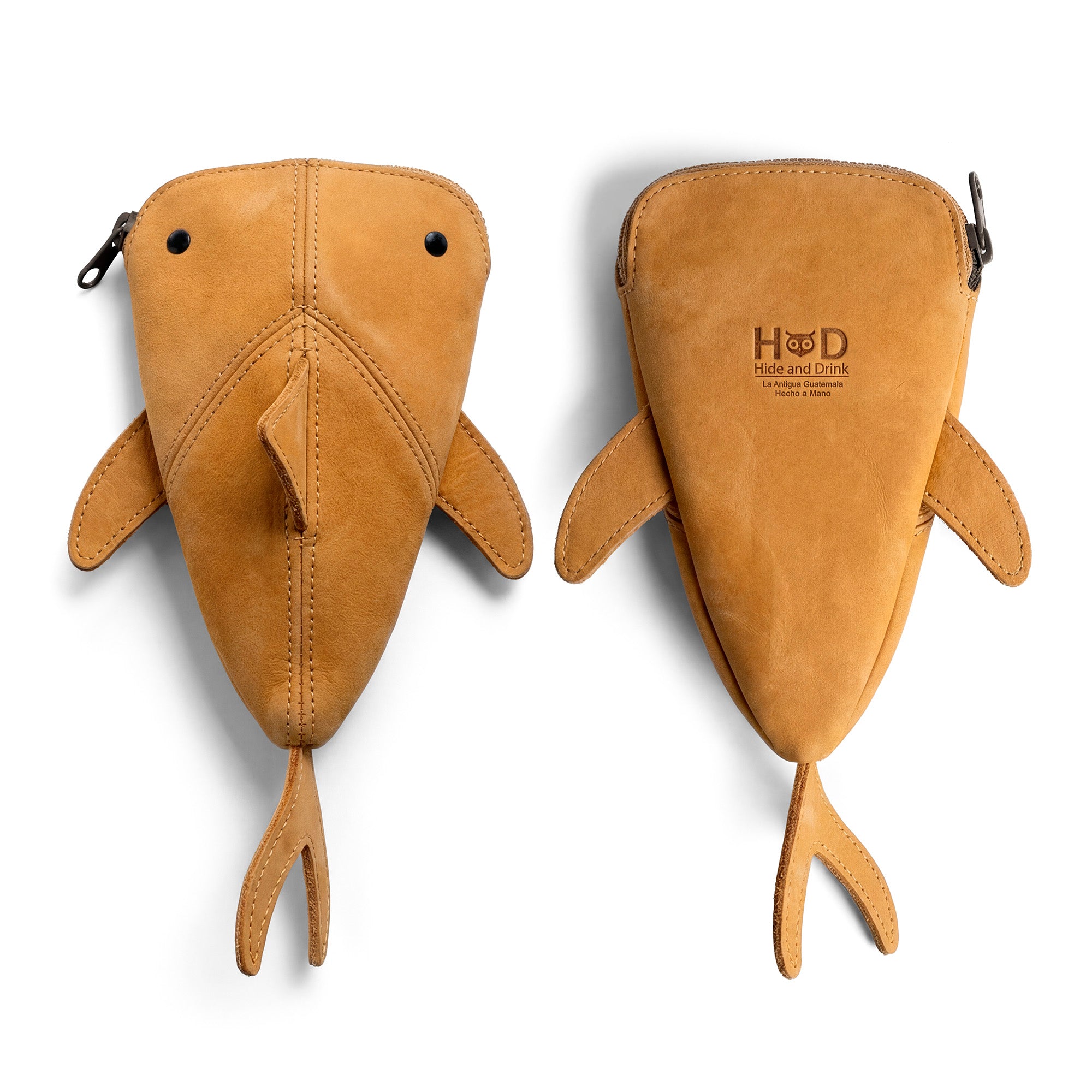 Leather Shark Pouch