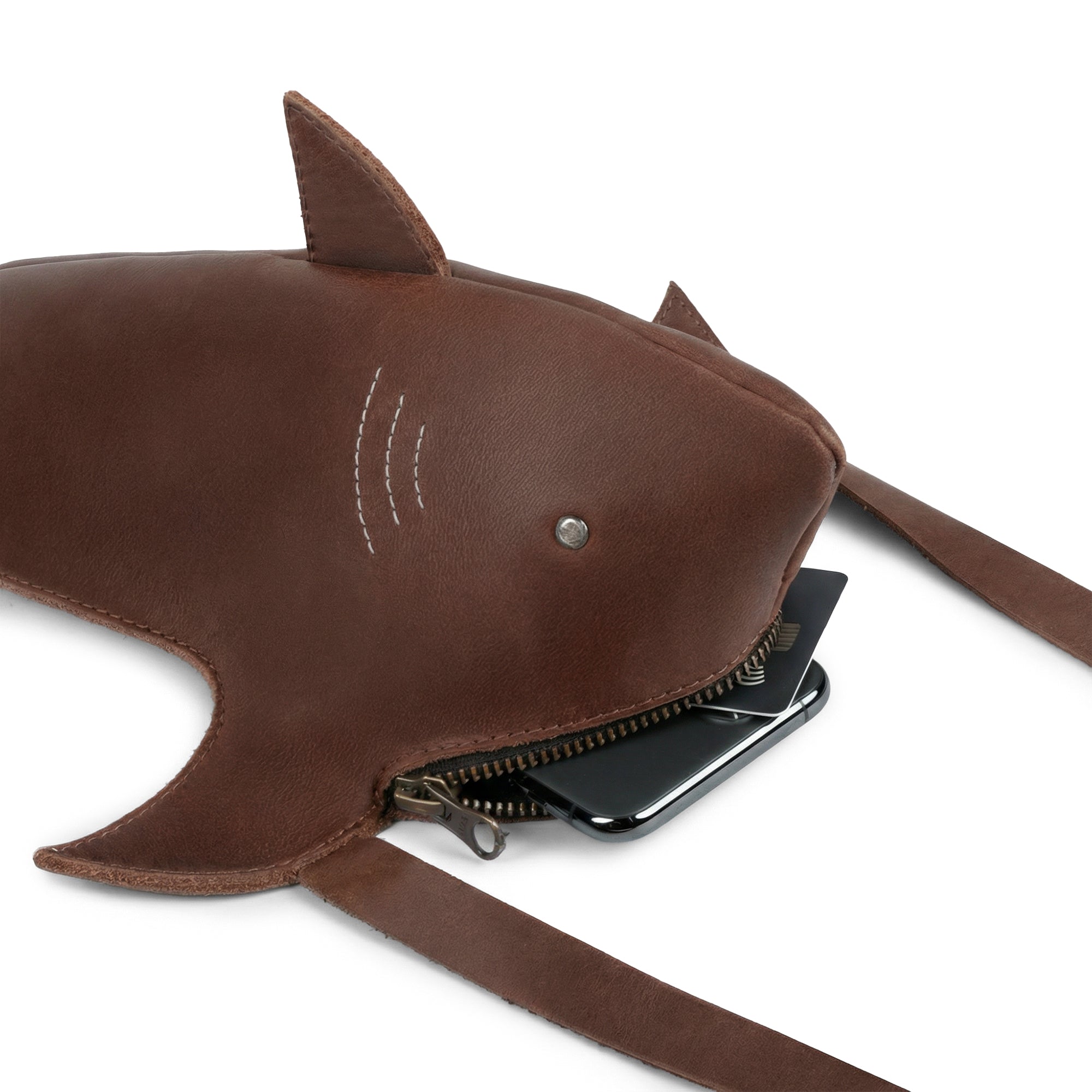 Shark-Shaped Shoulder Bag – StockyardX, The Leather Store