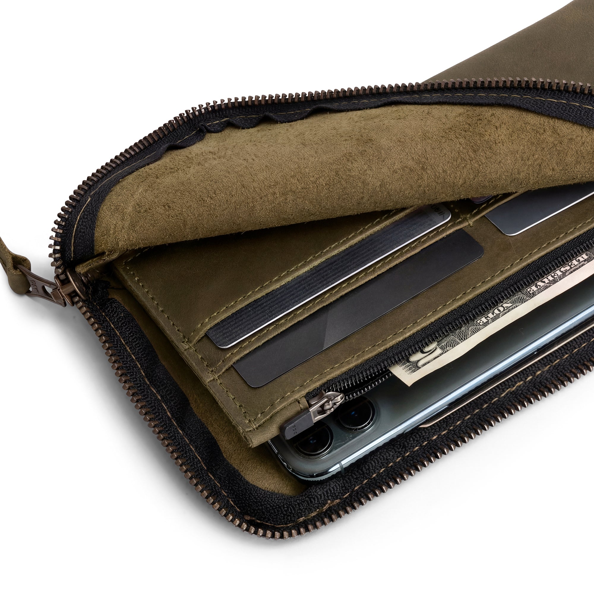 Large Zippered Wallet